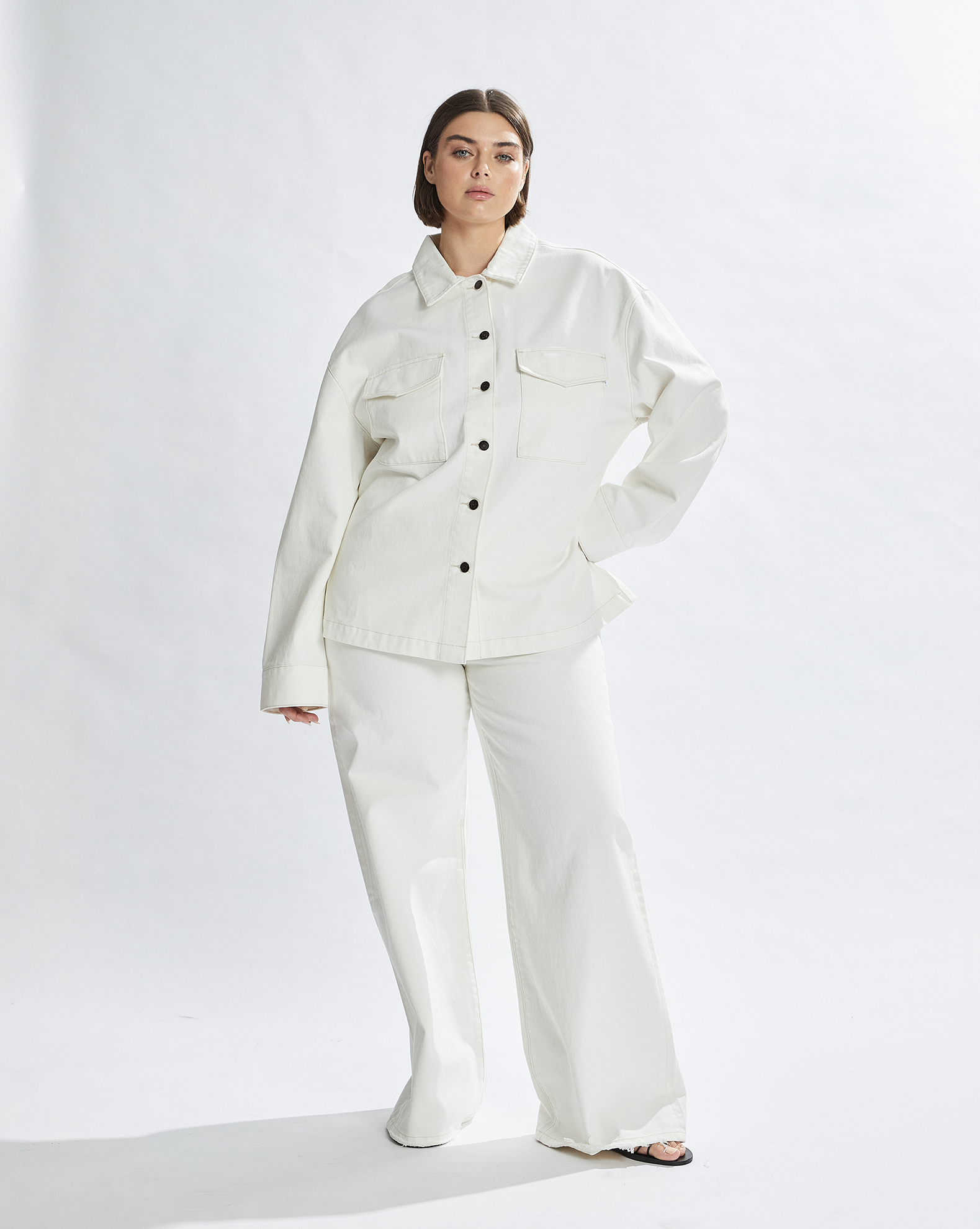 Harley Denim Shirt White