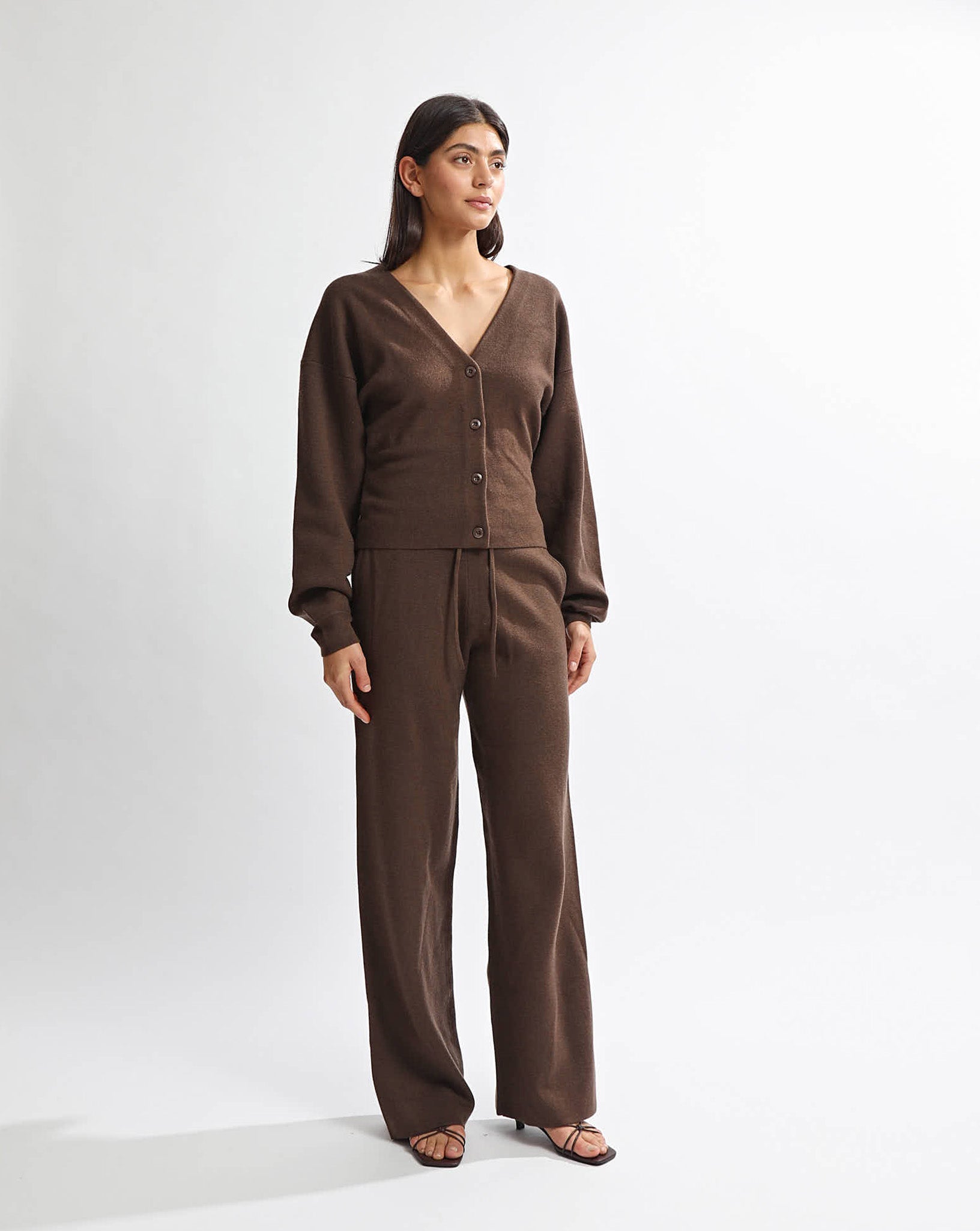 Dion Knit Cardigan Chocolate
