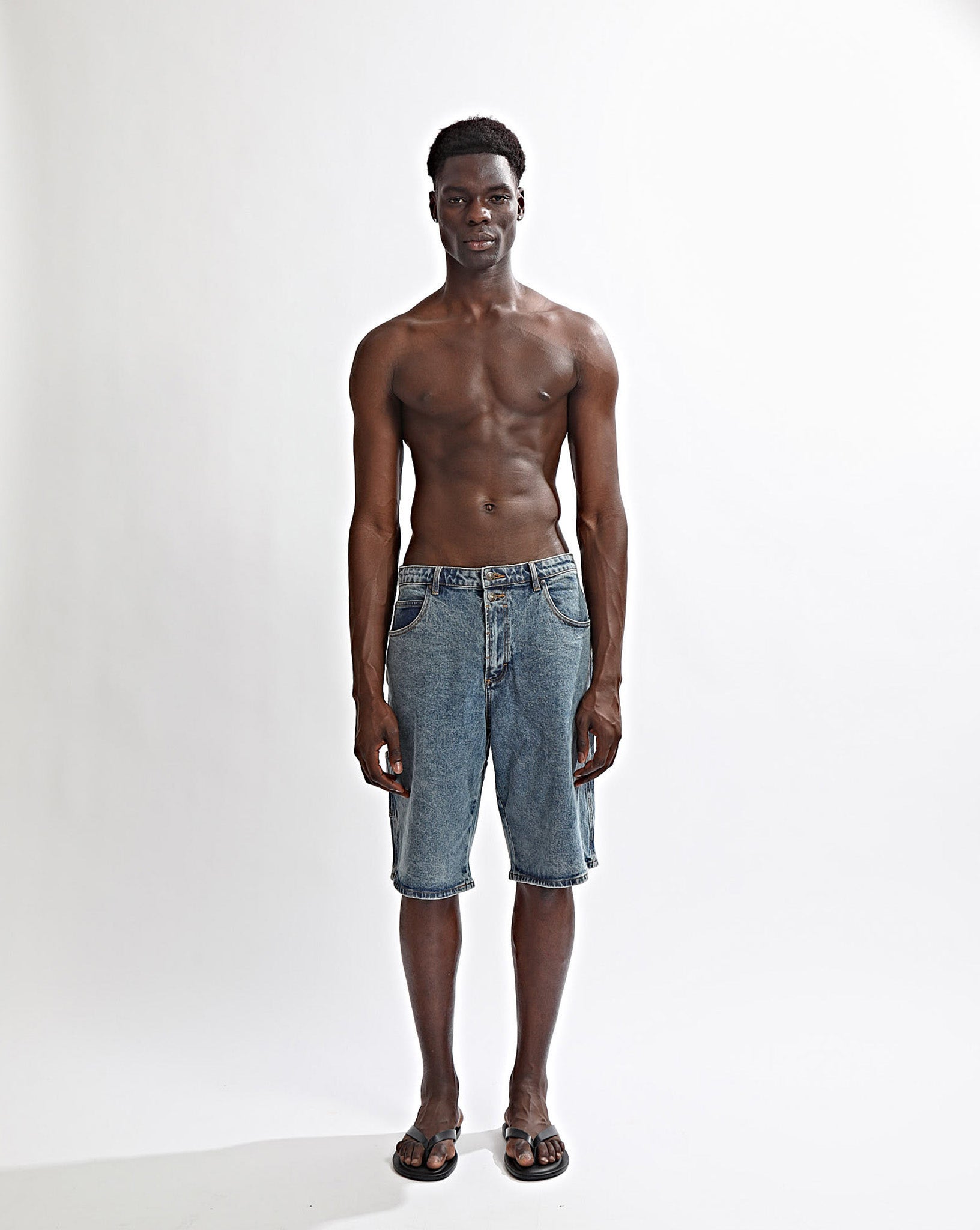 Brooks Denim Shorts Classic Blue