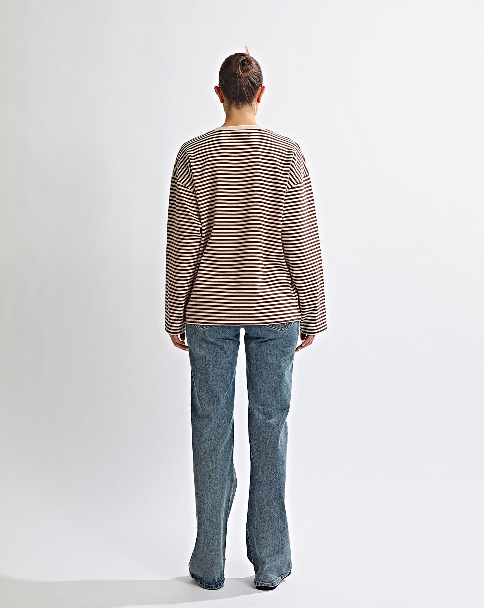 Milan Long Sleeve Top Coffee/Cream