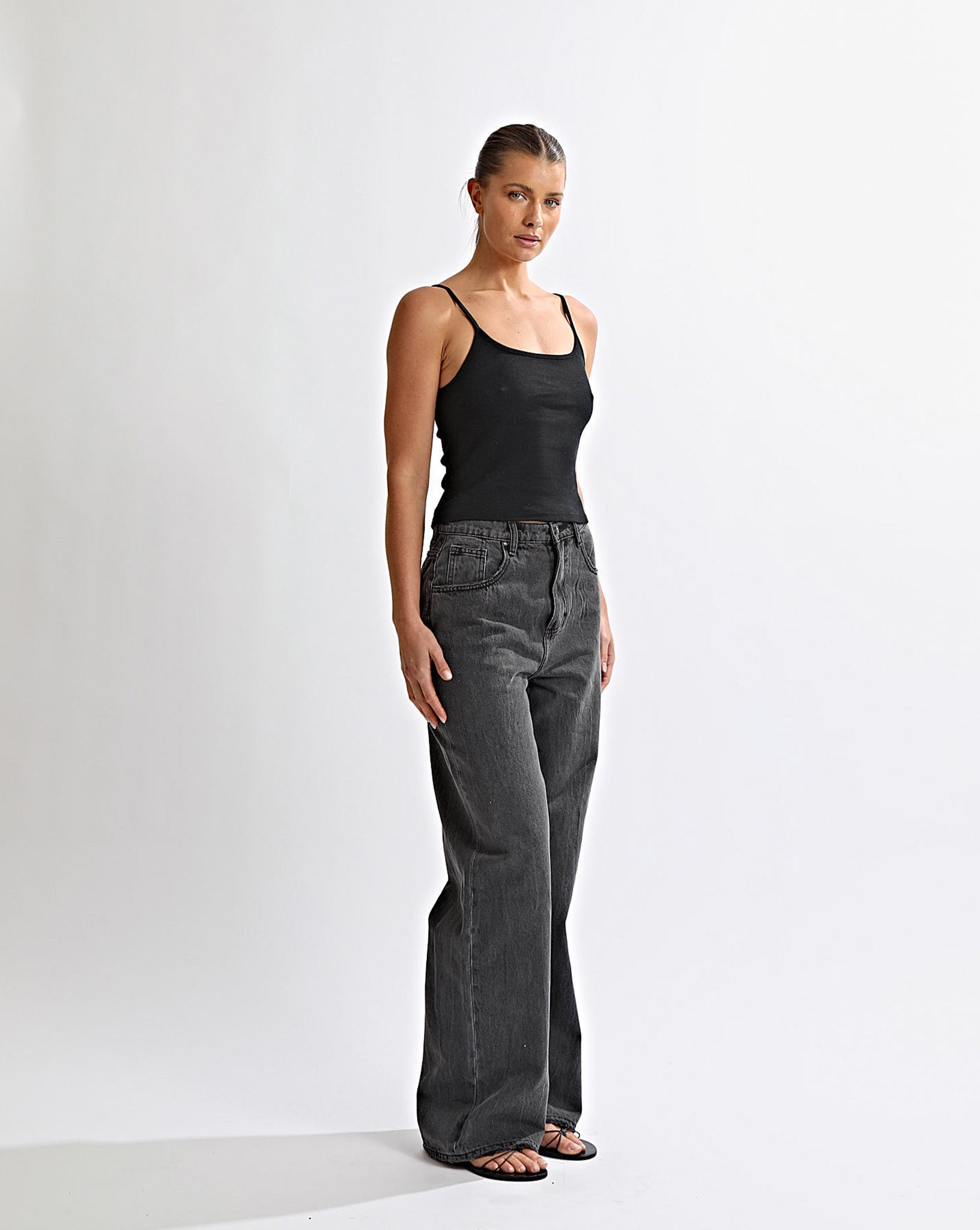 Harley High Rise Jeans Black