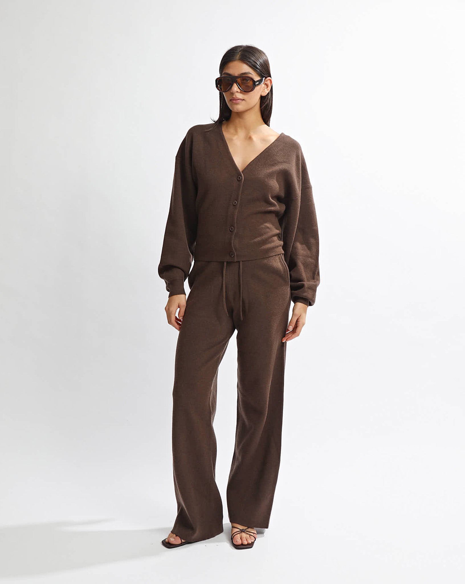Dion Knit Cardigan Chocolate
