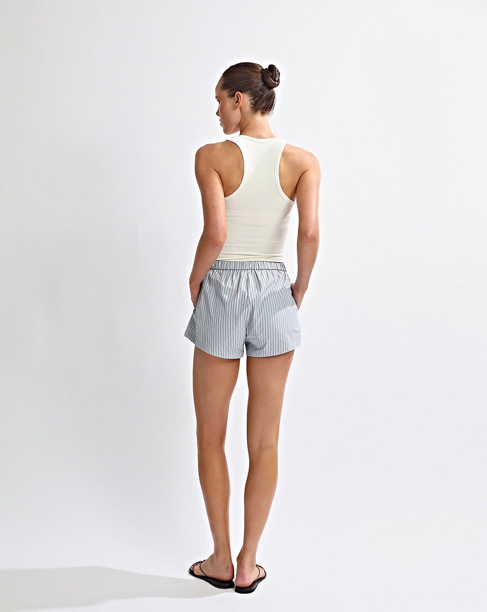 Rowan Shorts Grey Stripe