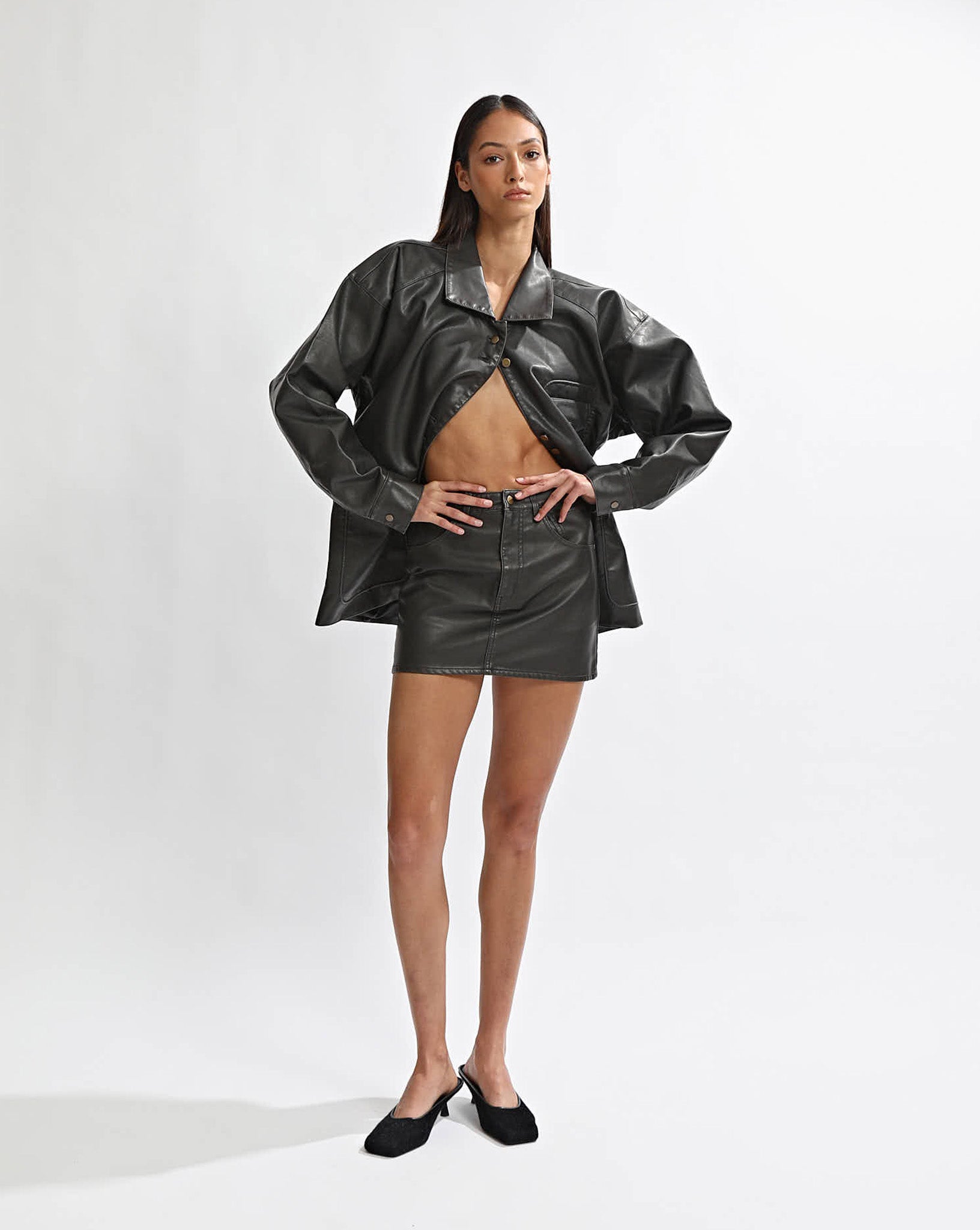 Adrian Mini Skirt Vintage Black