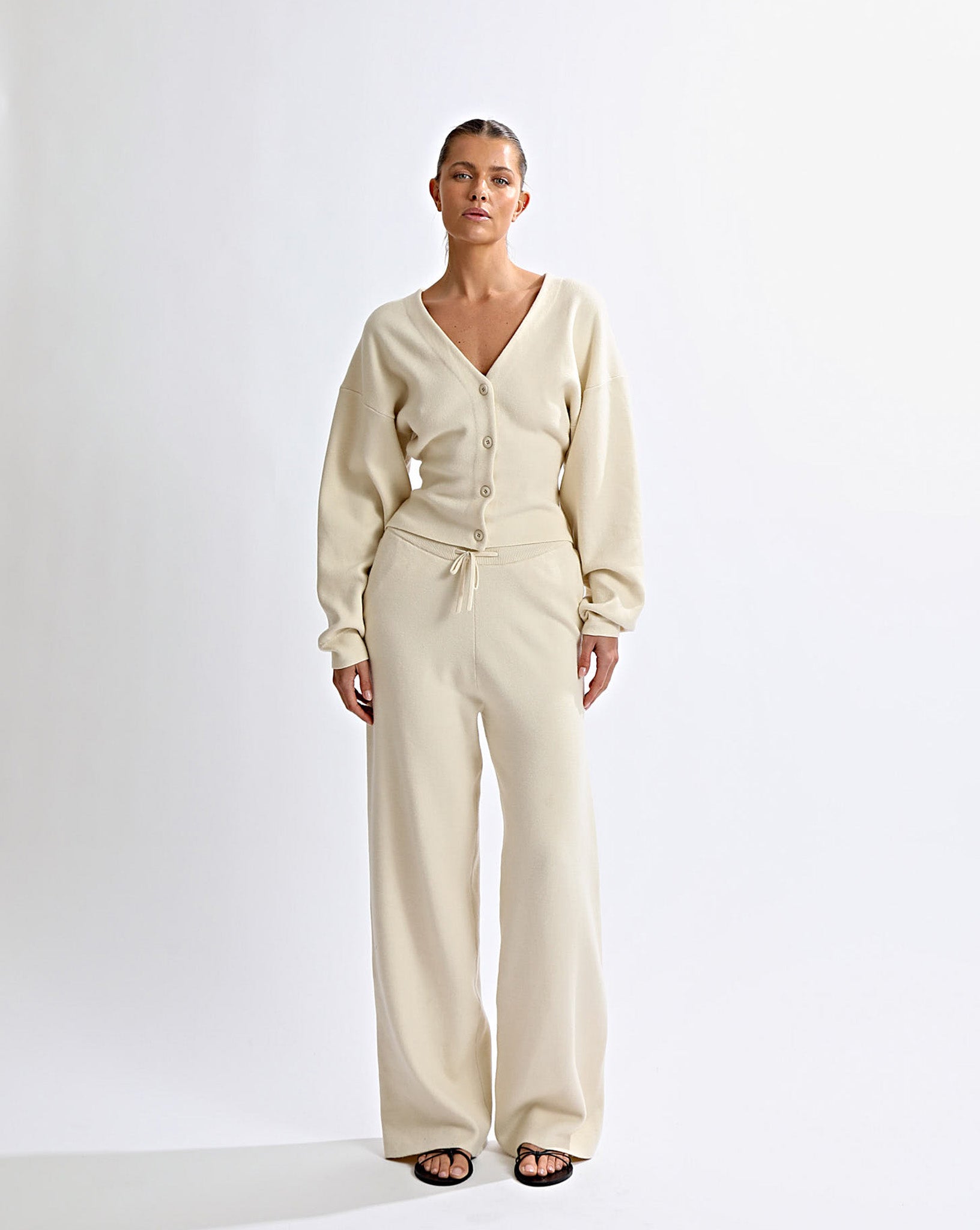 Dion Knit Cardigan Cream