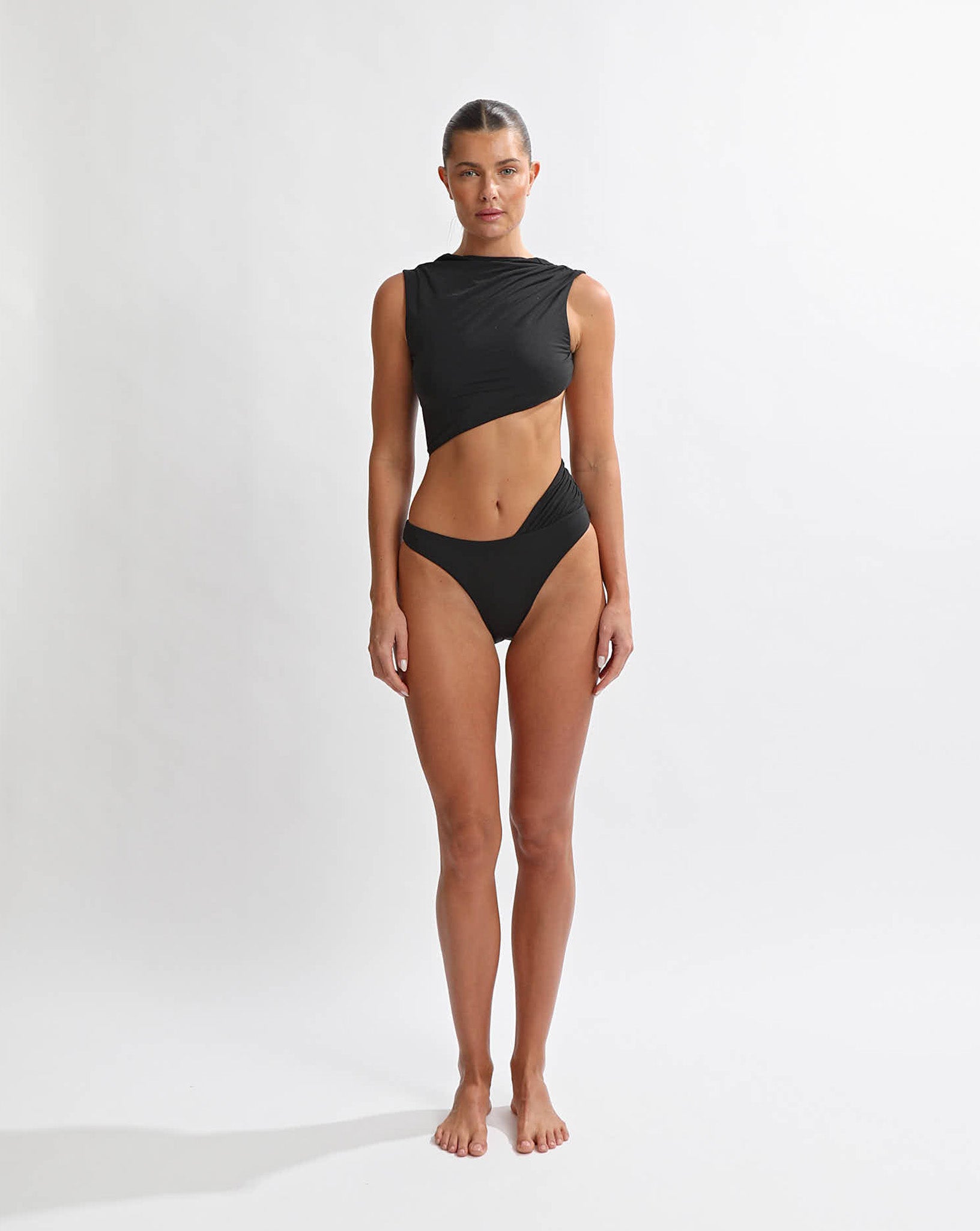 Sasa Twist Bodysuit Black