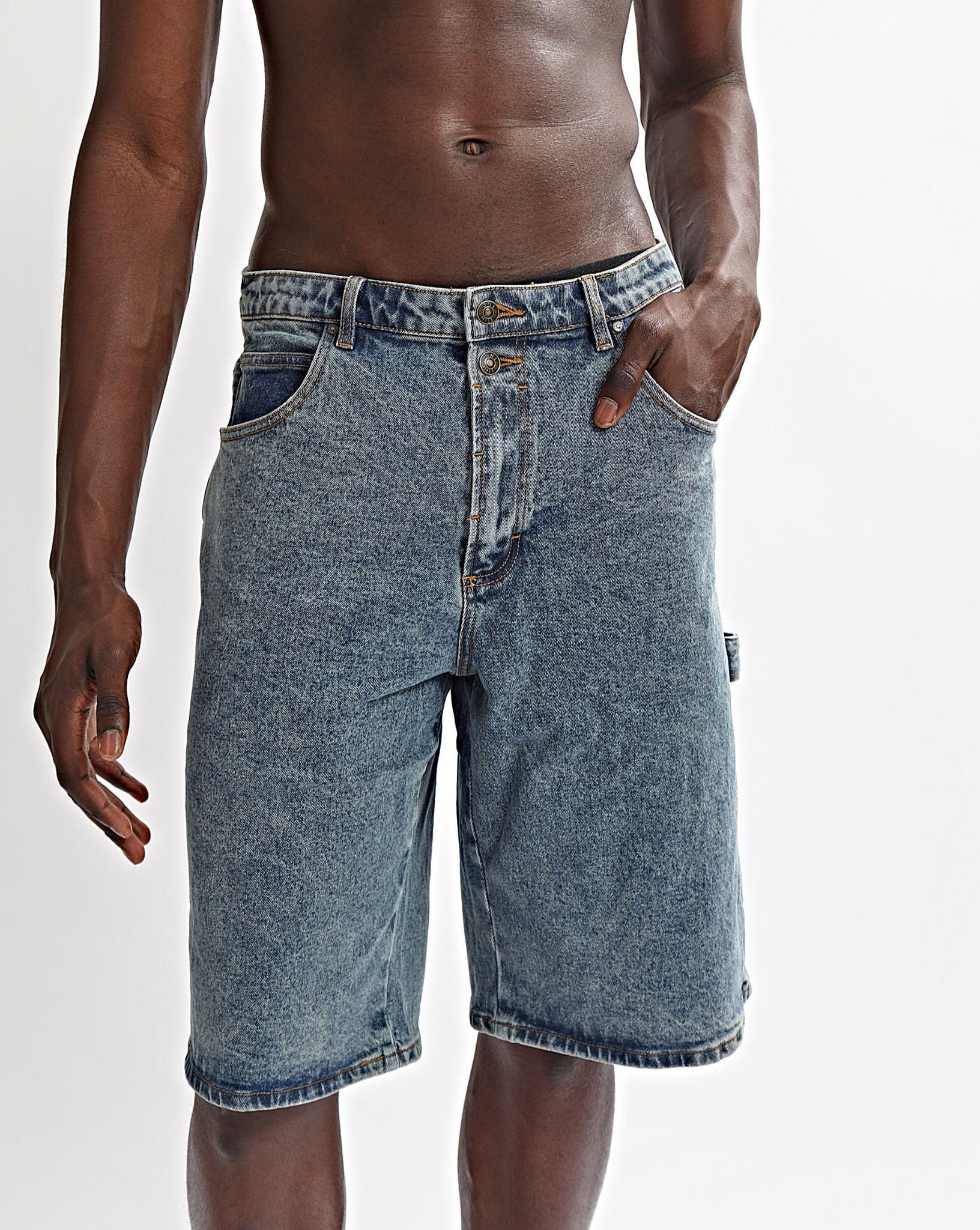 Brooks Denim Shorts Classic Blue