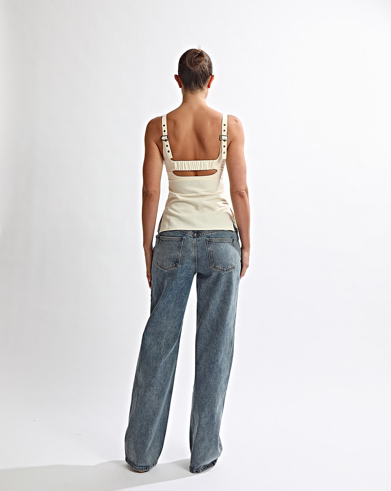 Luca Top Pale Yellow Stripe