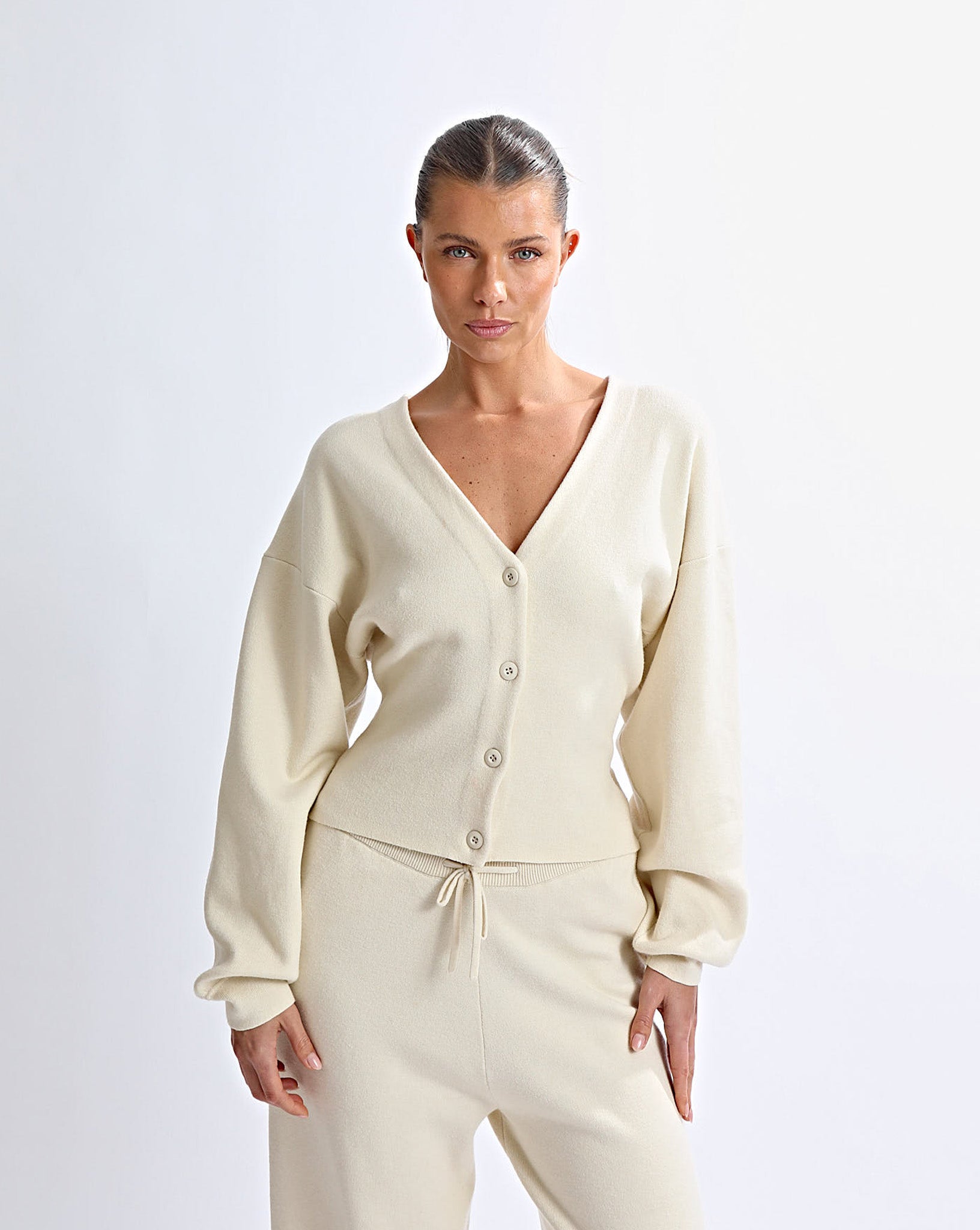 Dion Knit Cardigan Cream