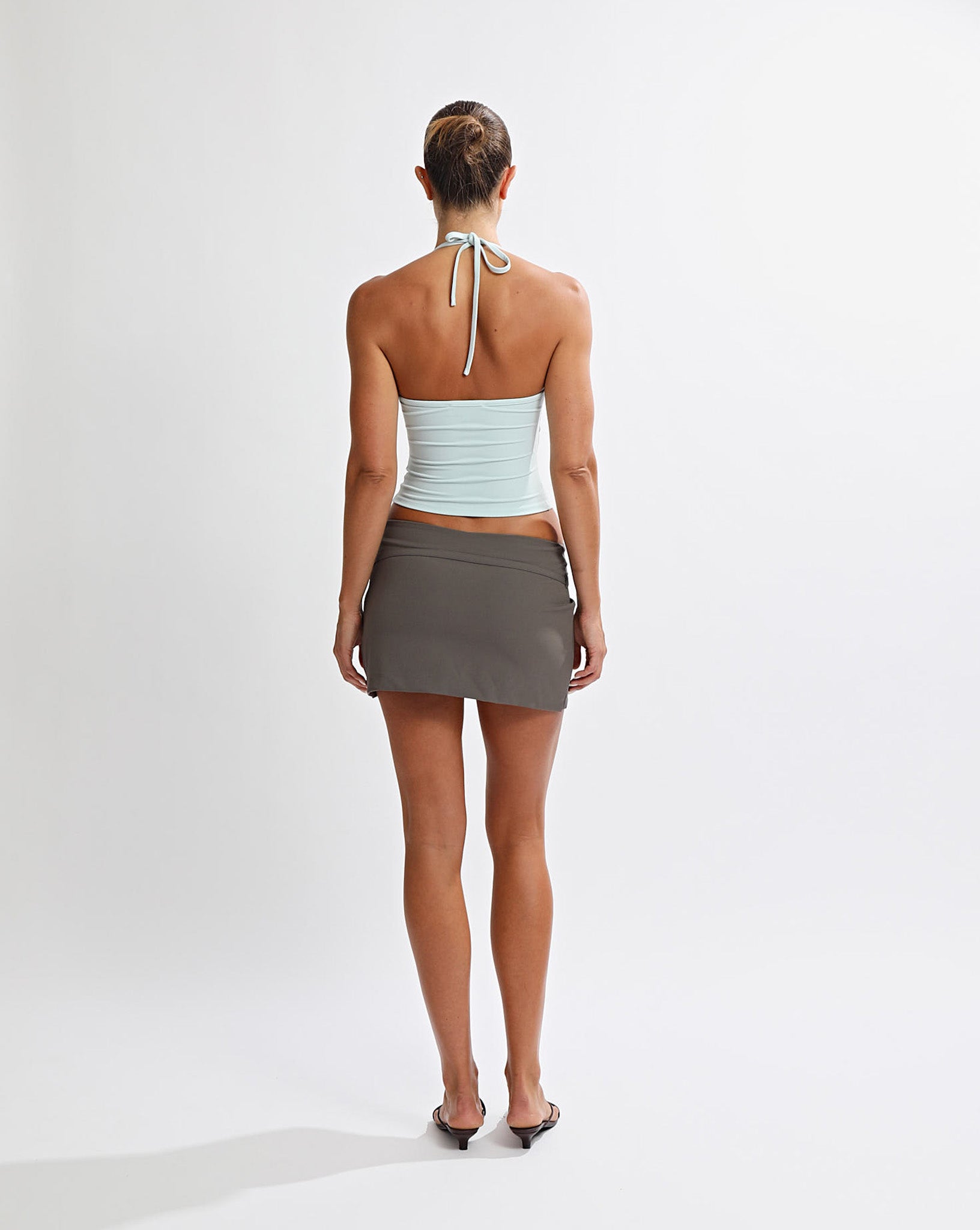 Olivia Mini Skirt Slate