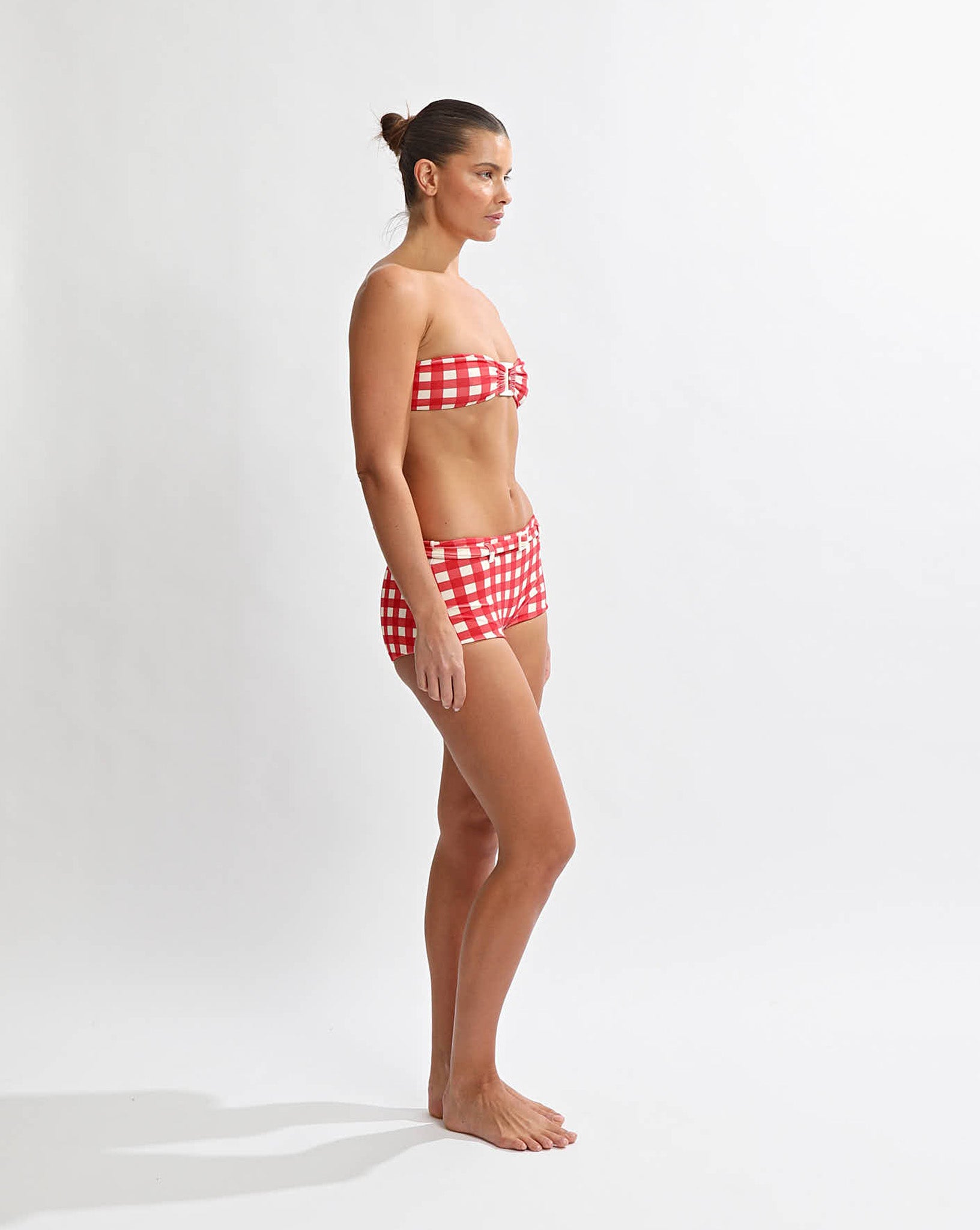 Stella Strapless Bikini Top Gingham