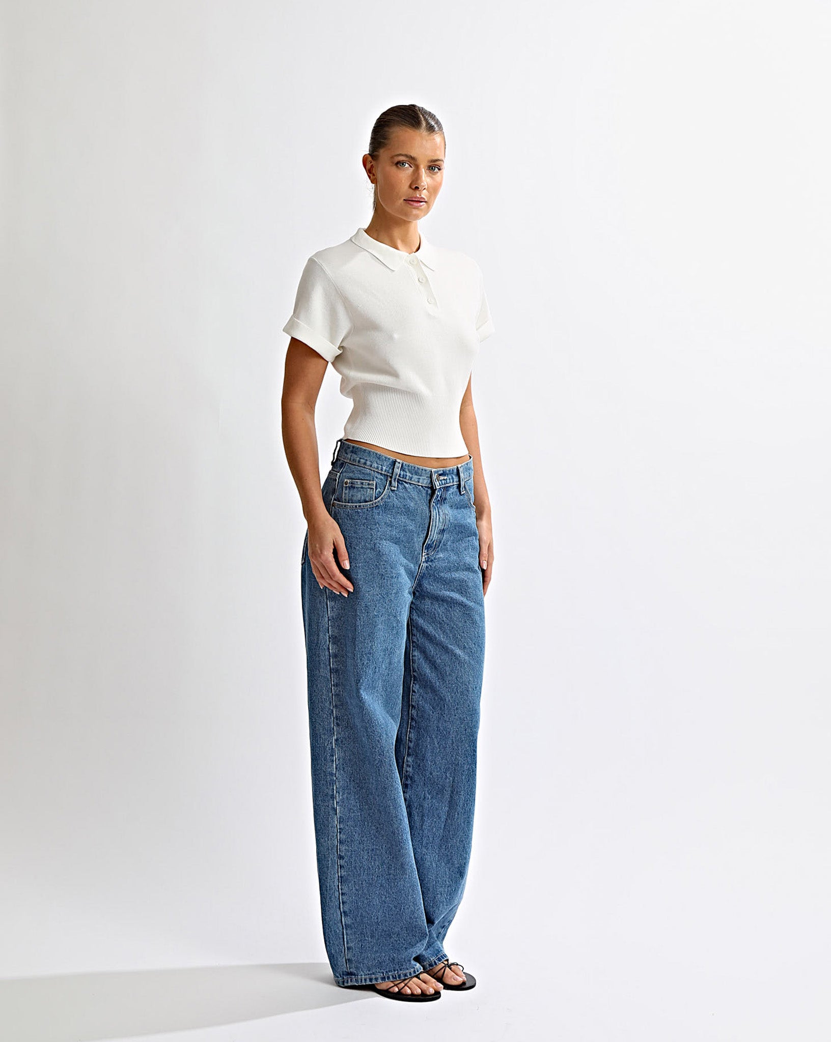 Blaire Knit Top Off White