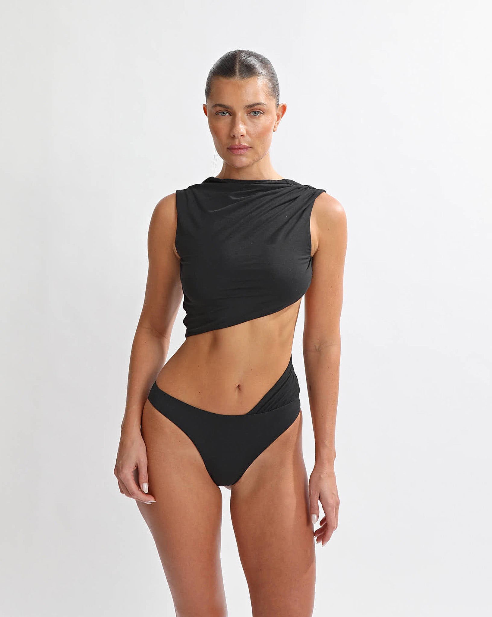Sasa Twist Bodysuit Black