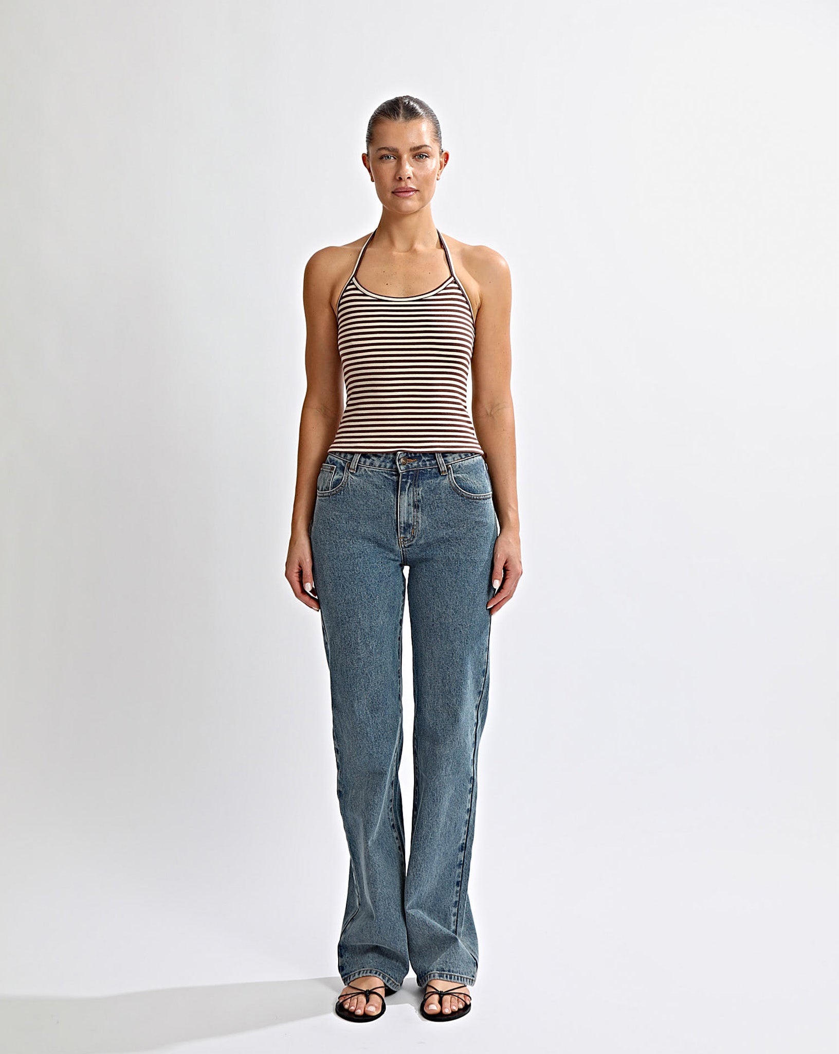 Layton Jeans Classic Blue Cropped