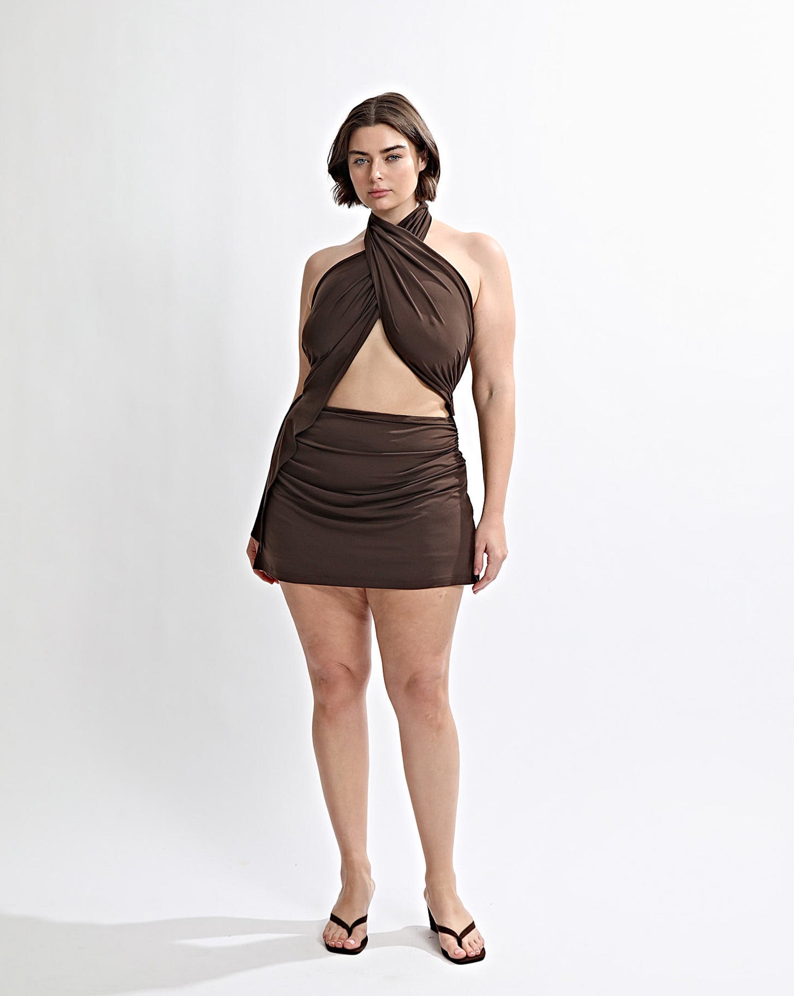 Pamela Mini Skirt Chocolate