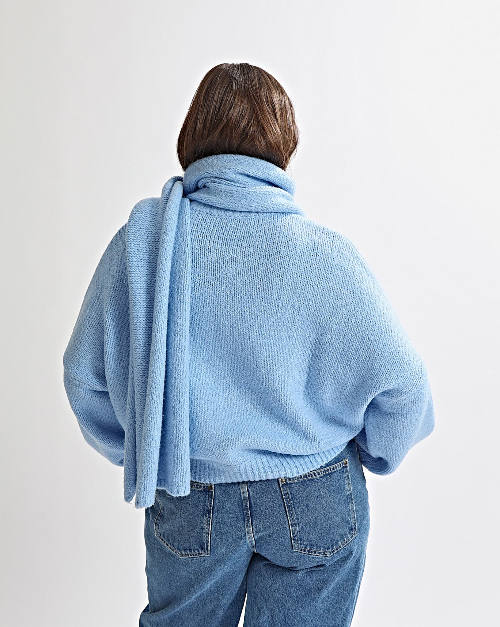 Elliot Knit Scarf Blue