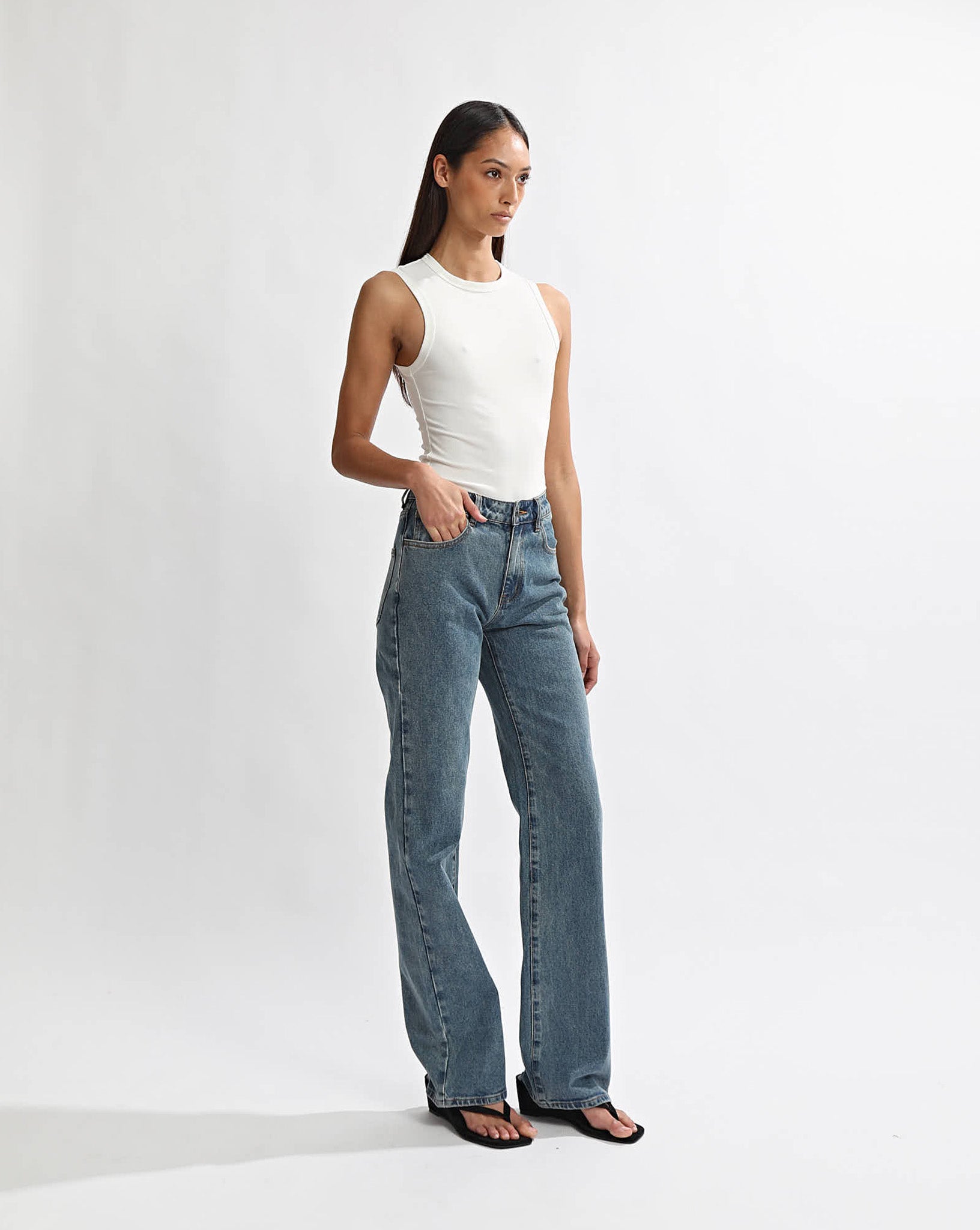 Kai Sleeveless Tee White