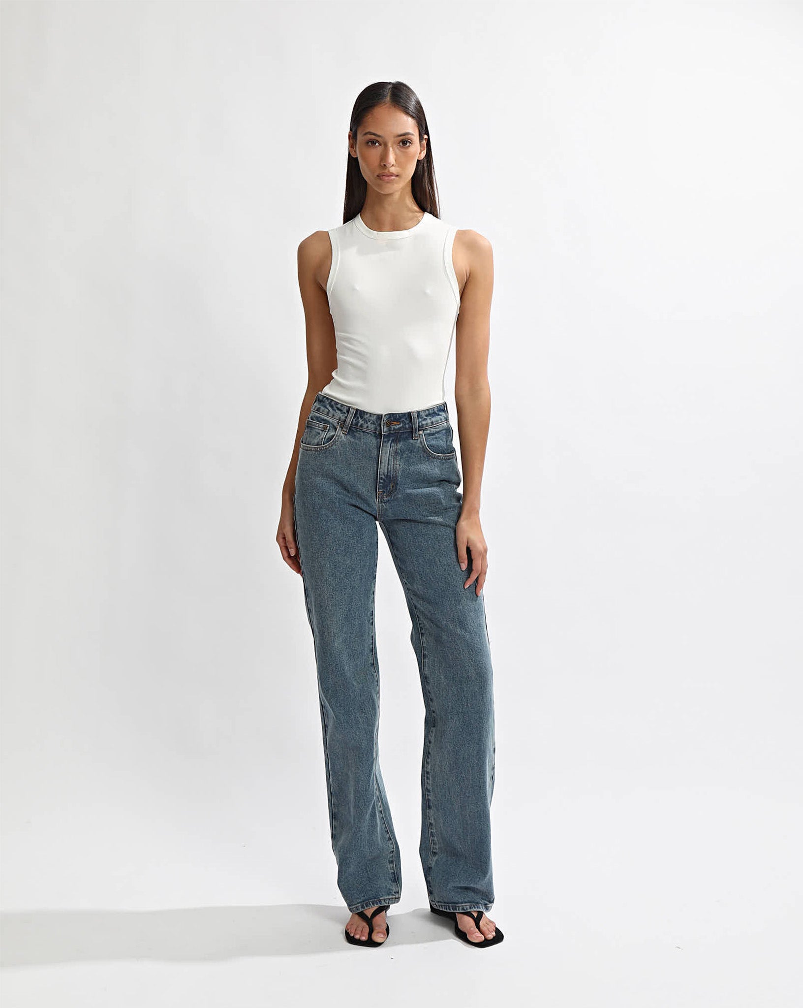 Kai Sleeveless Tee White