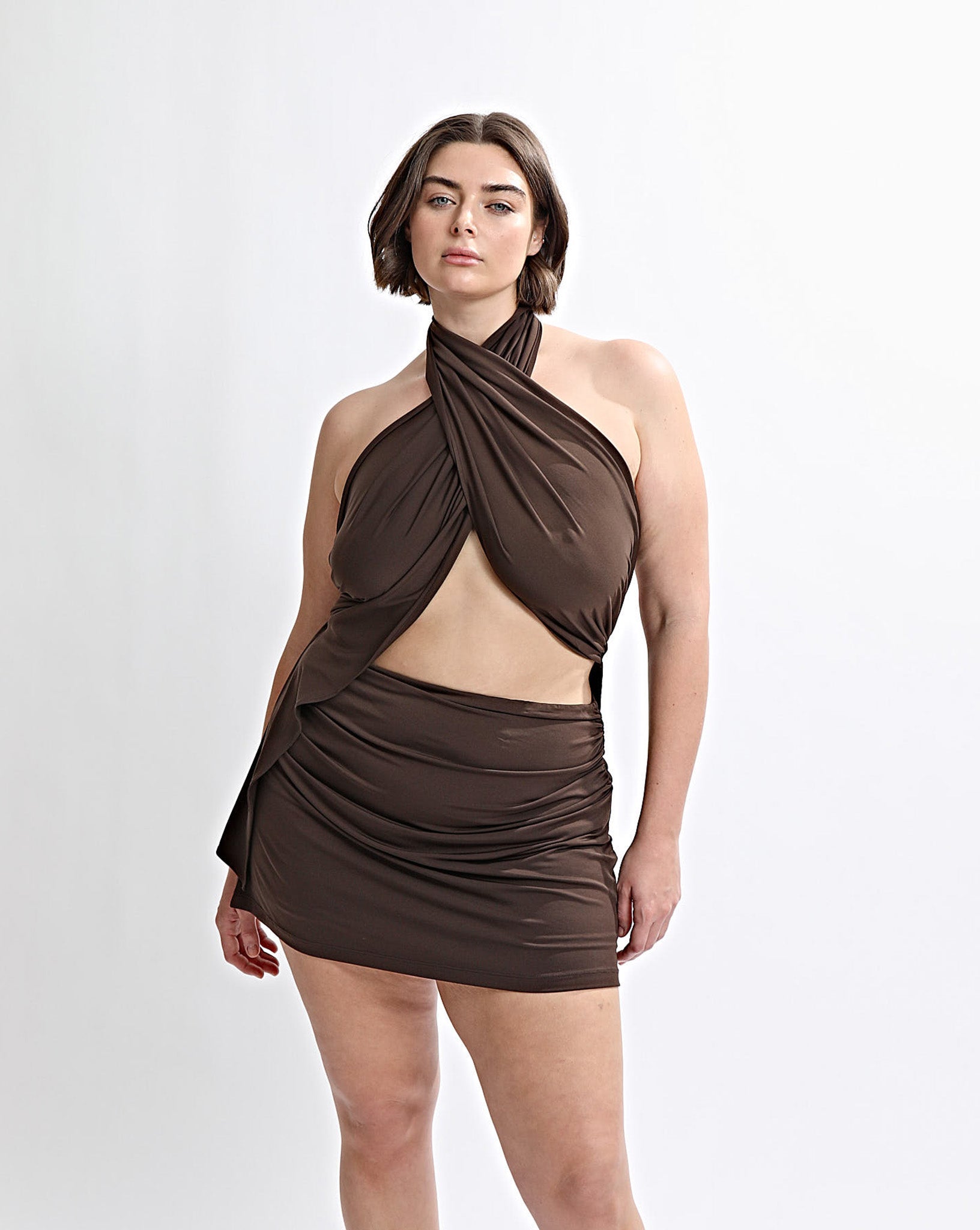 Pamela Wrap Top Chocolate