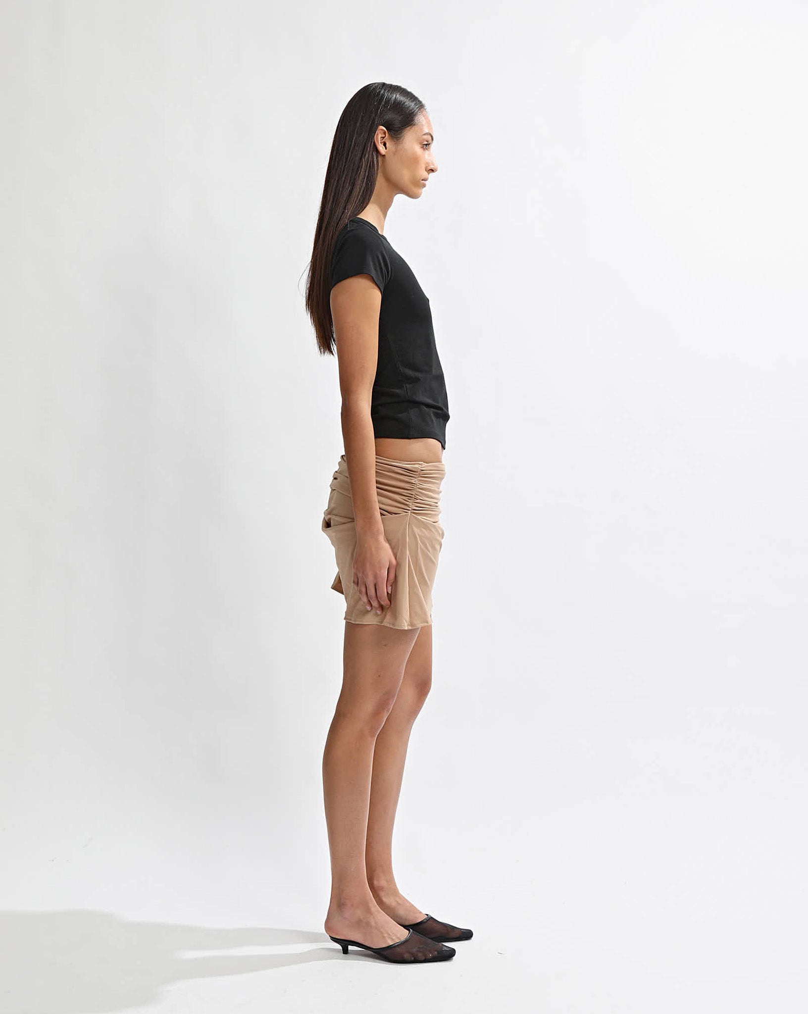Pamela Mini Skirt Biscuit