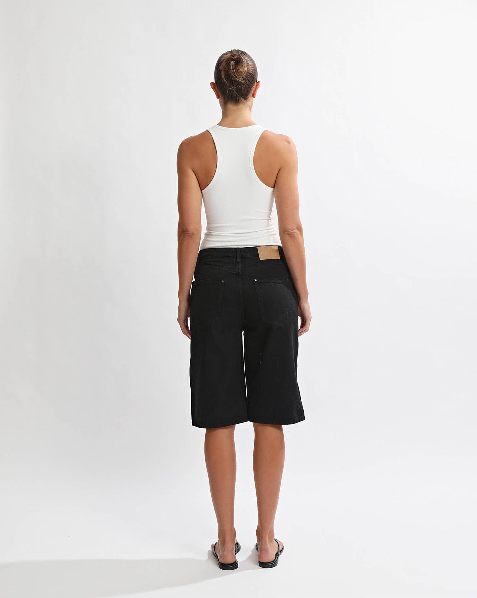 Toby Denim Shorts Black