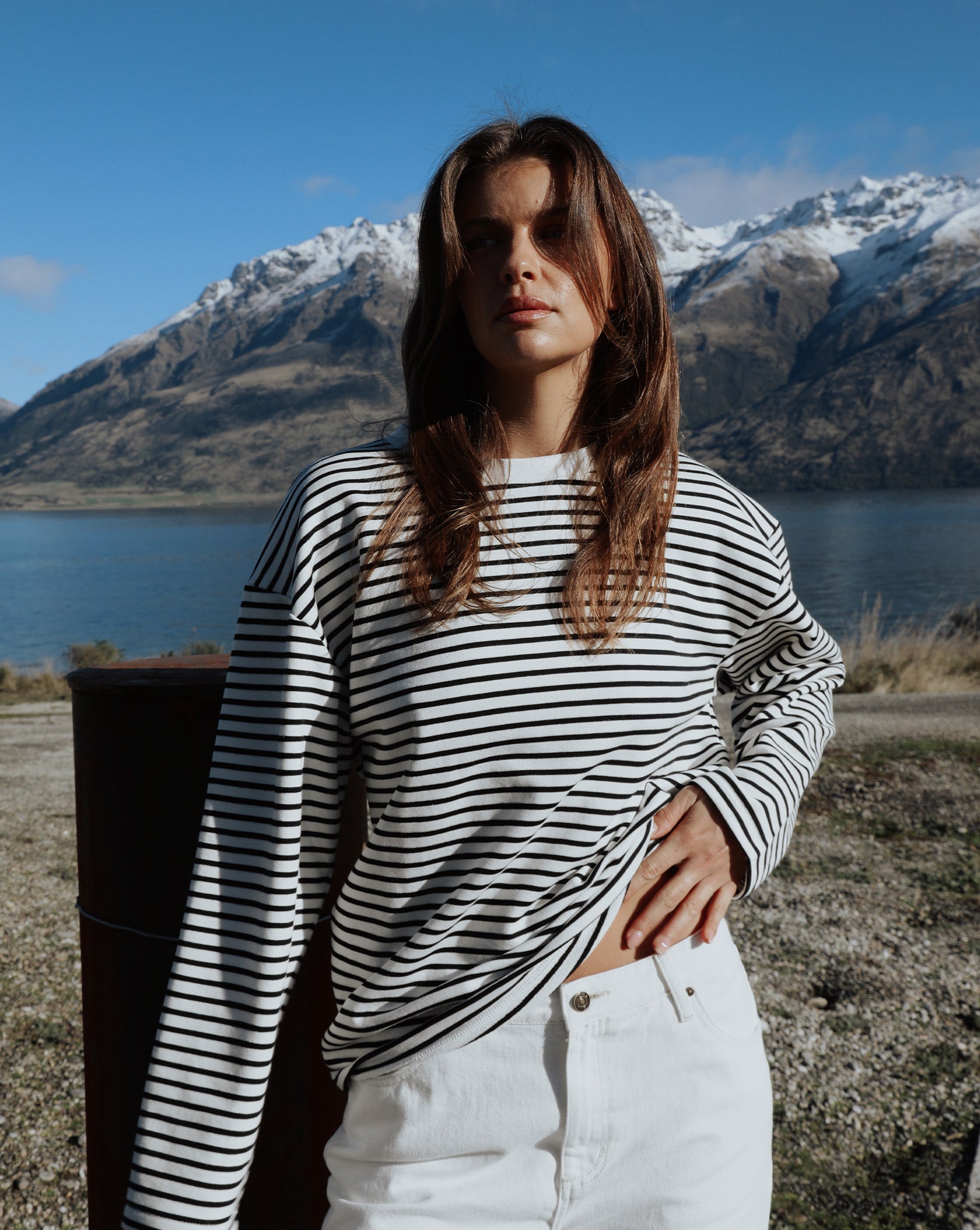 Paris Long Sleeve Top Stripe