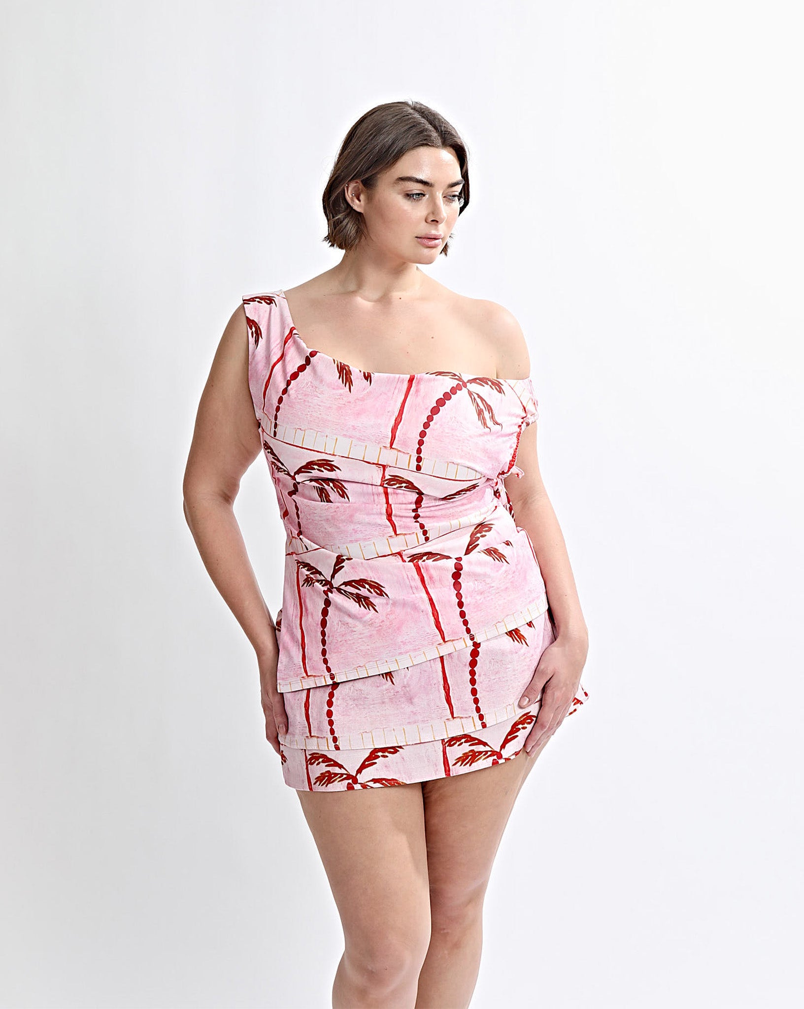 Lani Off Shoulder Top Pink Tonic