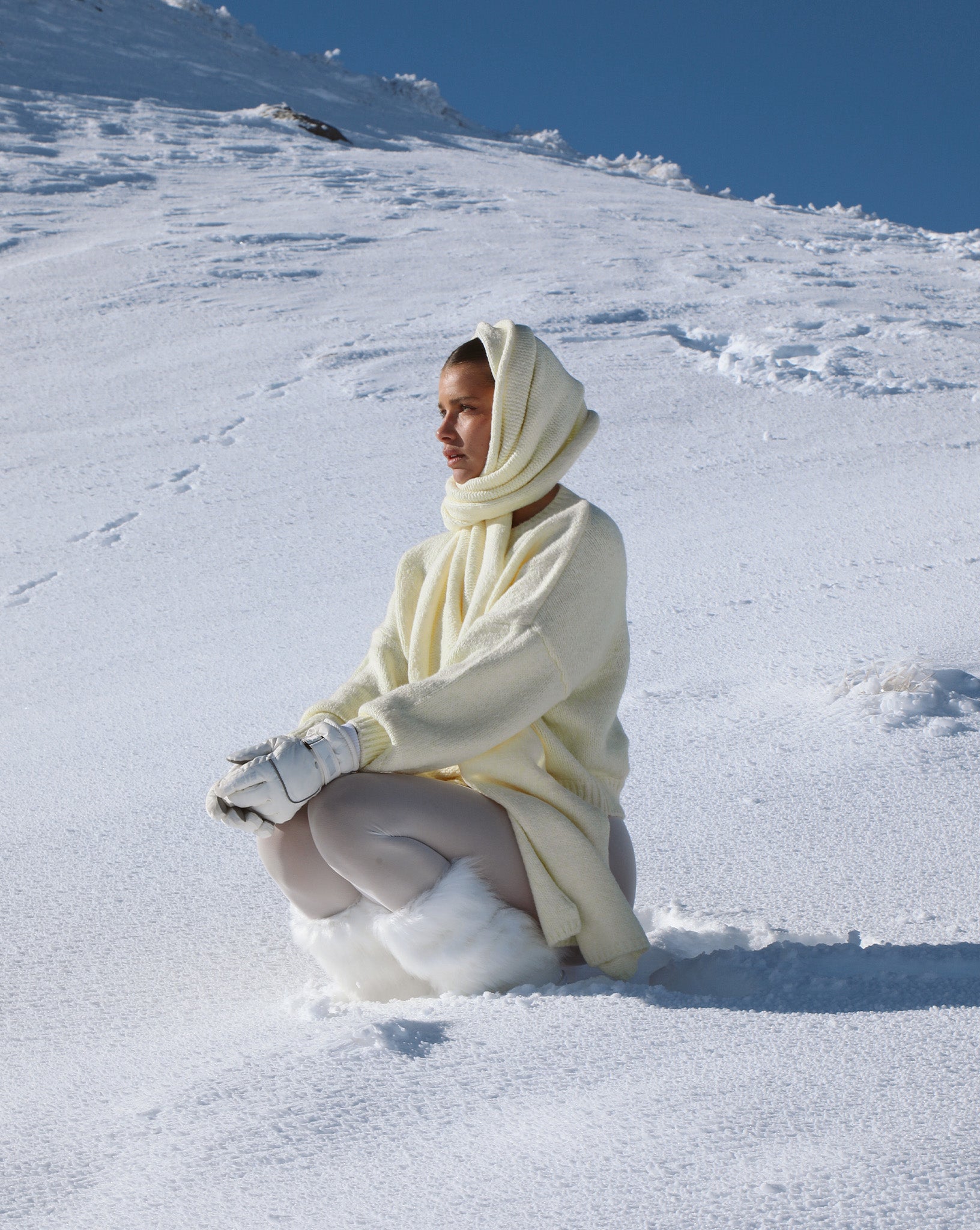 Elliot Knit Zip Jumper Pale Yellow