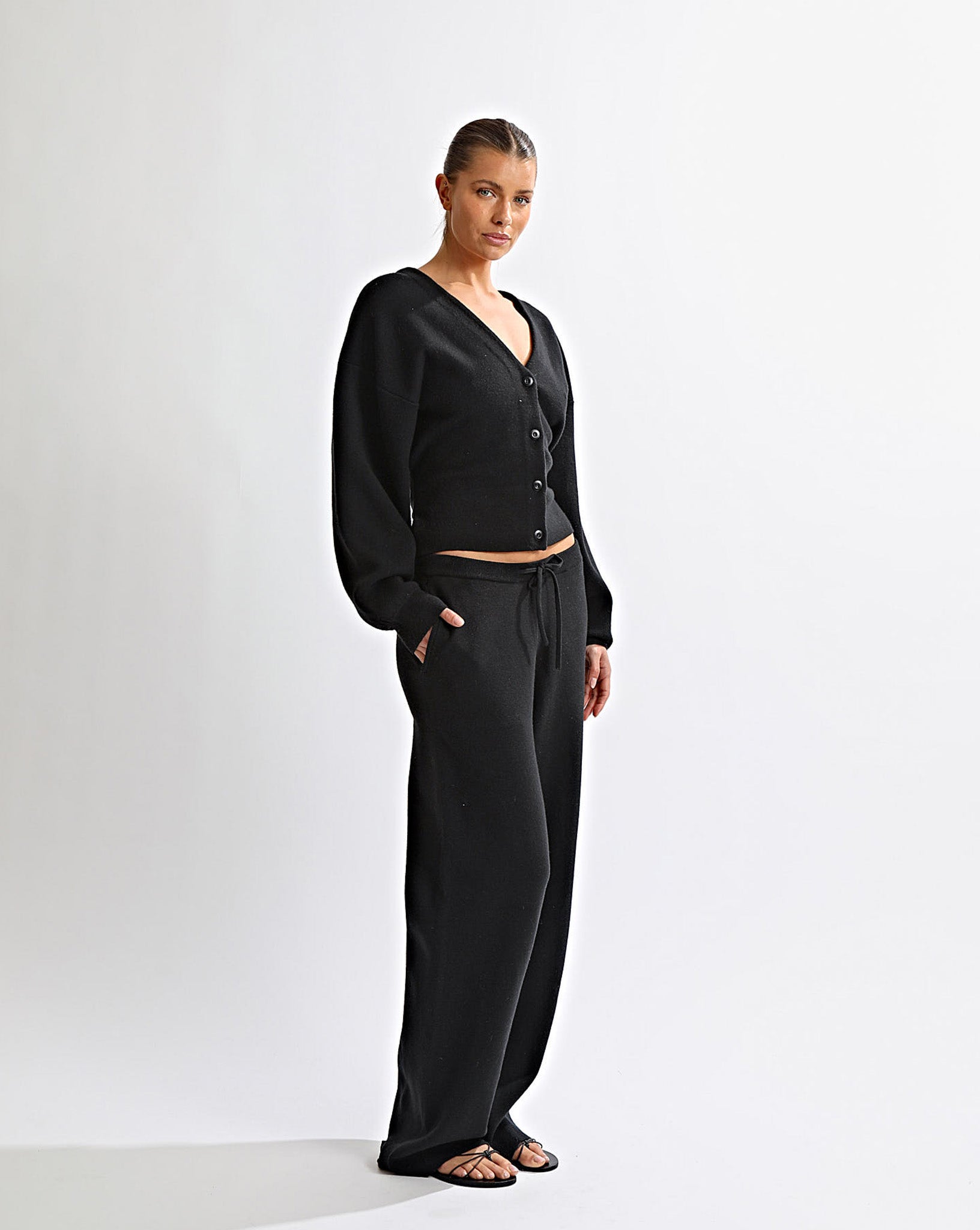 Dion Knit Cardigan Black