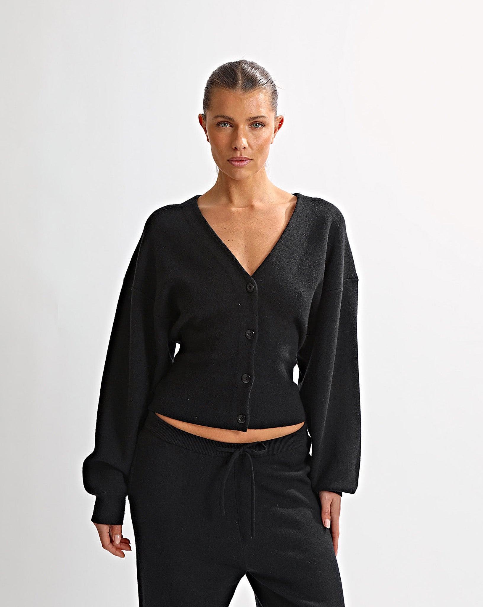 Dion Knit Cardigan Black