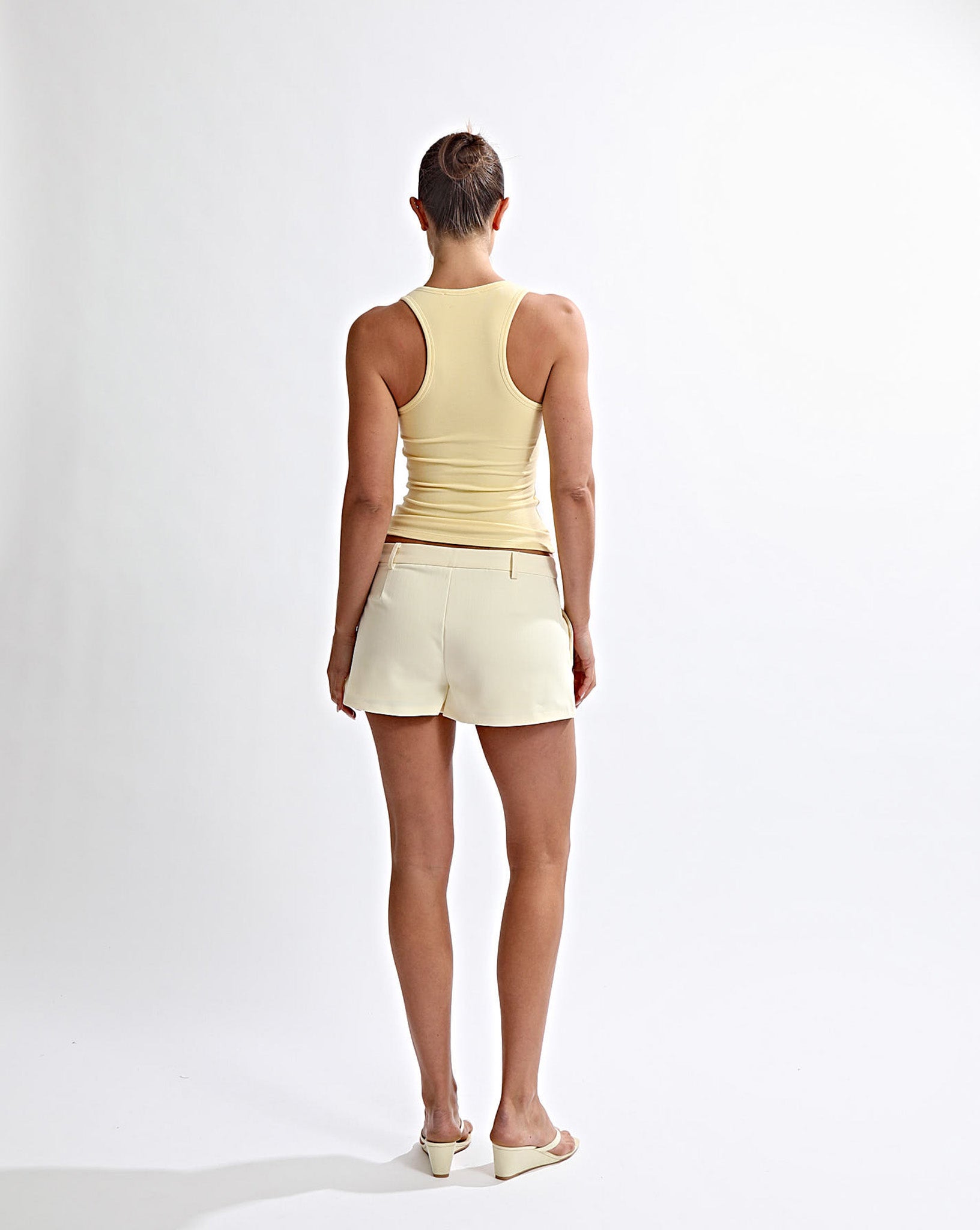 Luca Shorts Pale Yellow Stripe