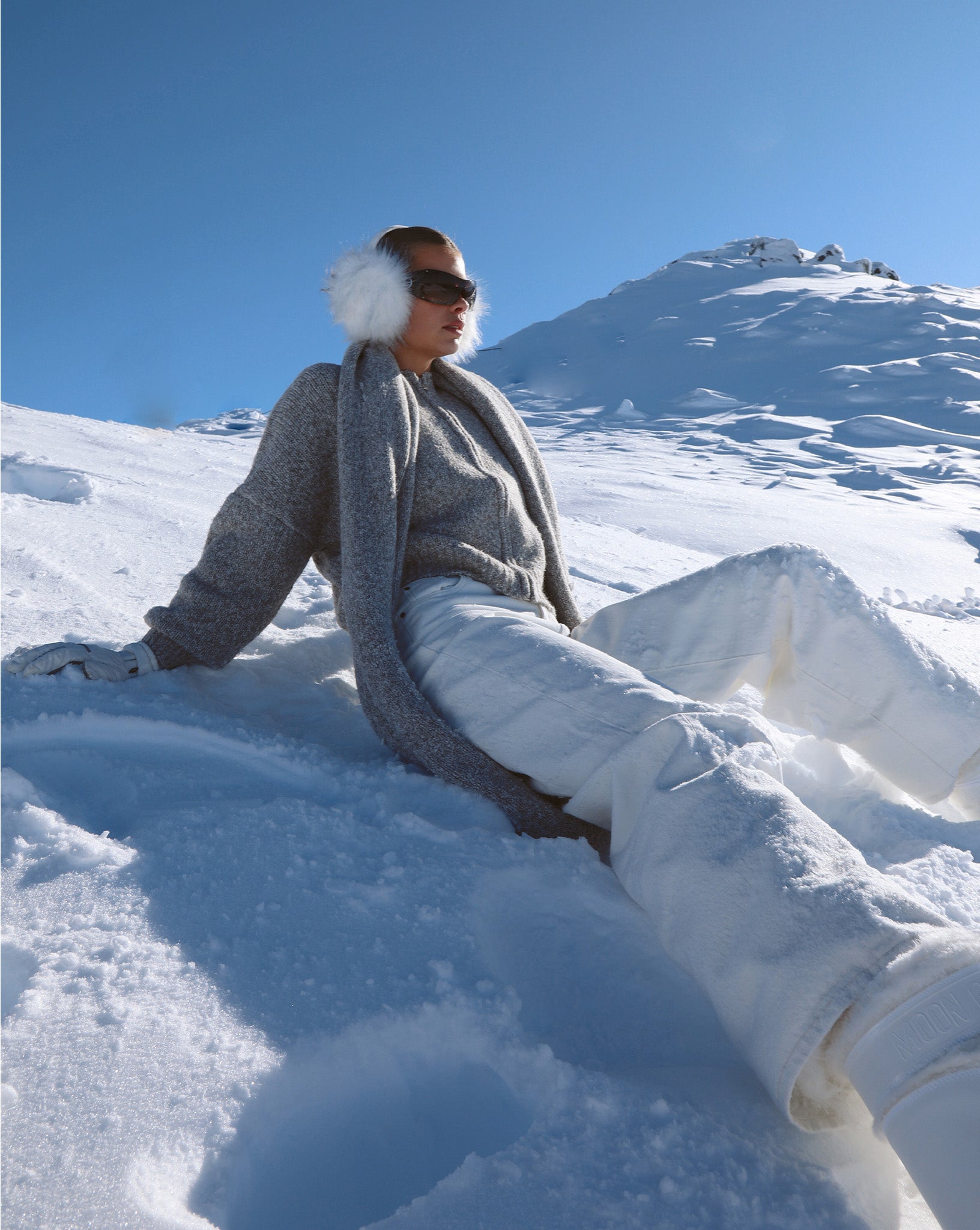 Elliot Knit Zip Jumper Grey Marl