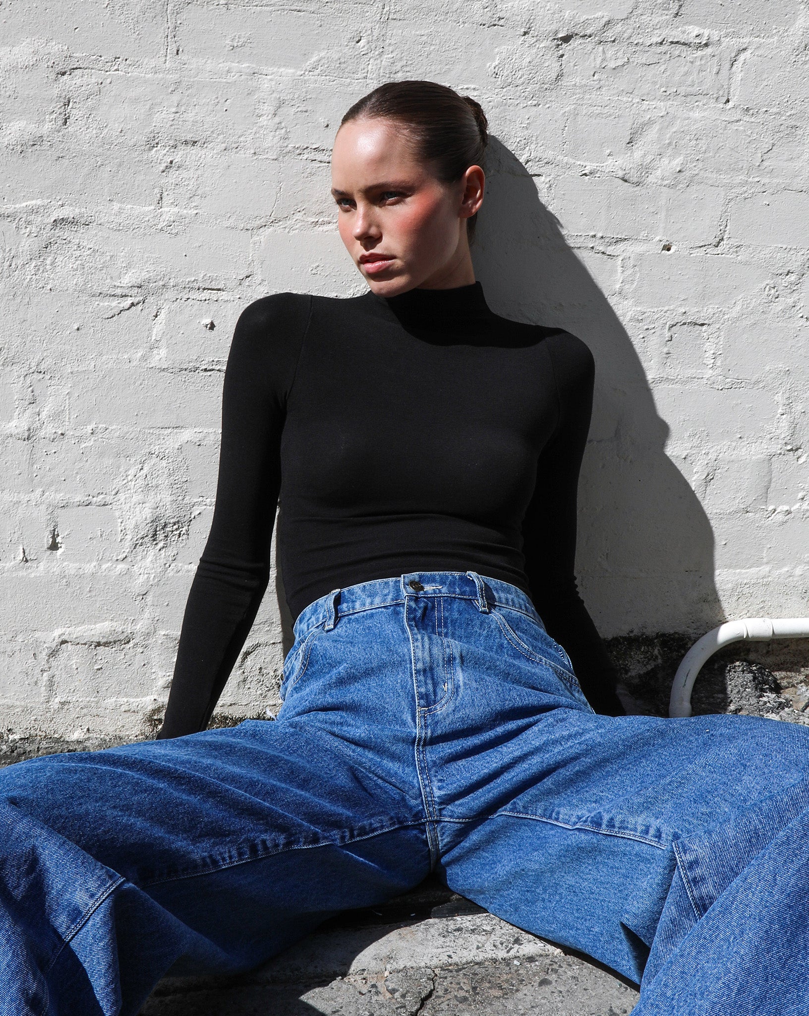 Amelia Long Sleeve Top Black