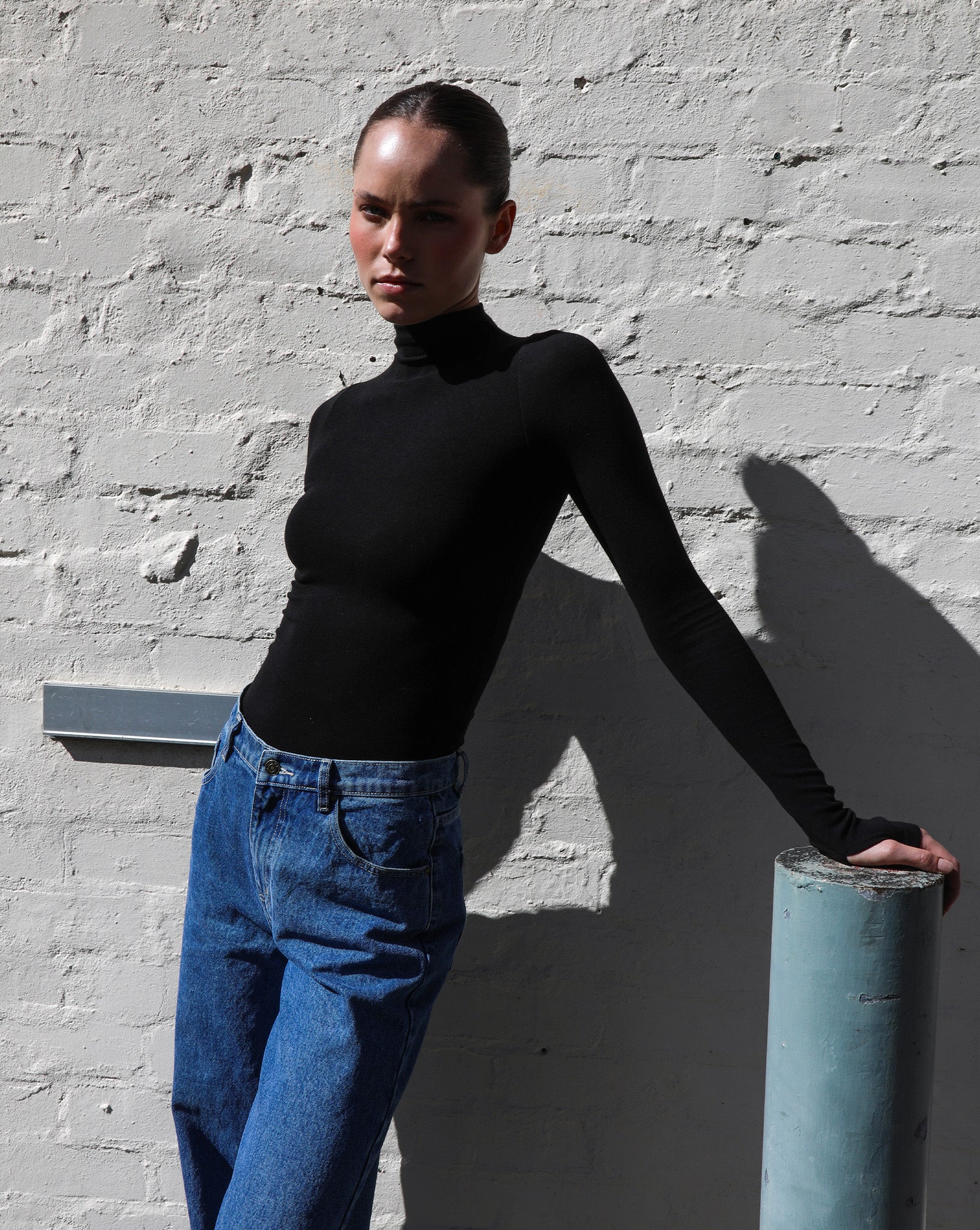 Amelia Long Sleeve Top Black