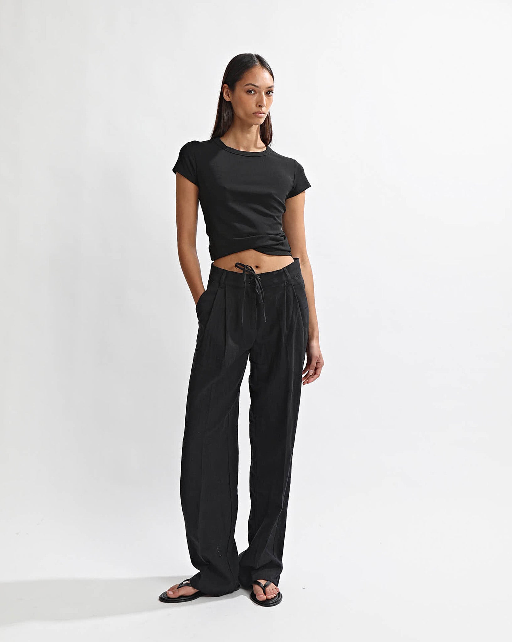 Helena Trousers Black Regular/Tall