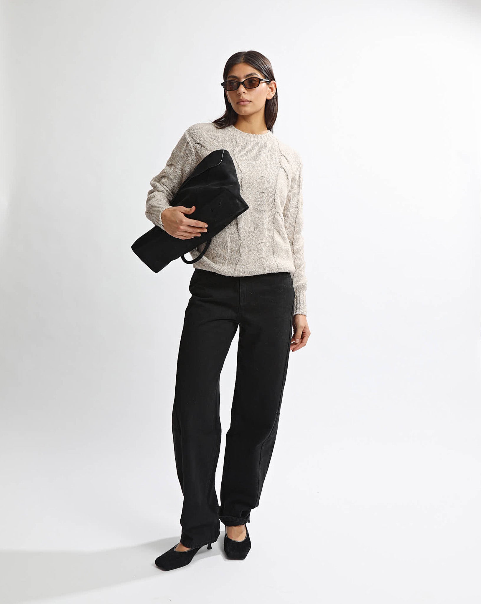 Bambi Knit Jumper Beige