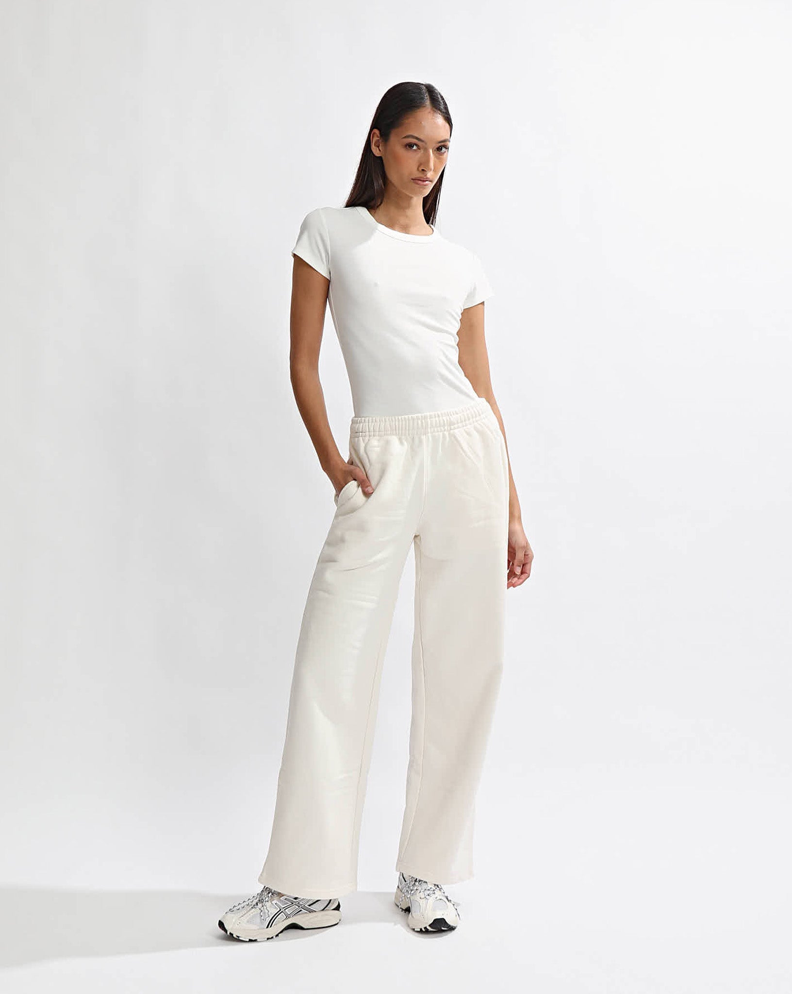 Alfie Trackpant Cream Cropped