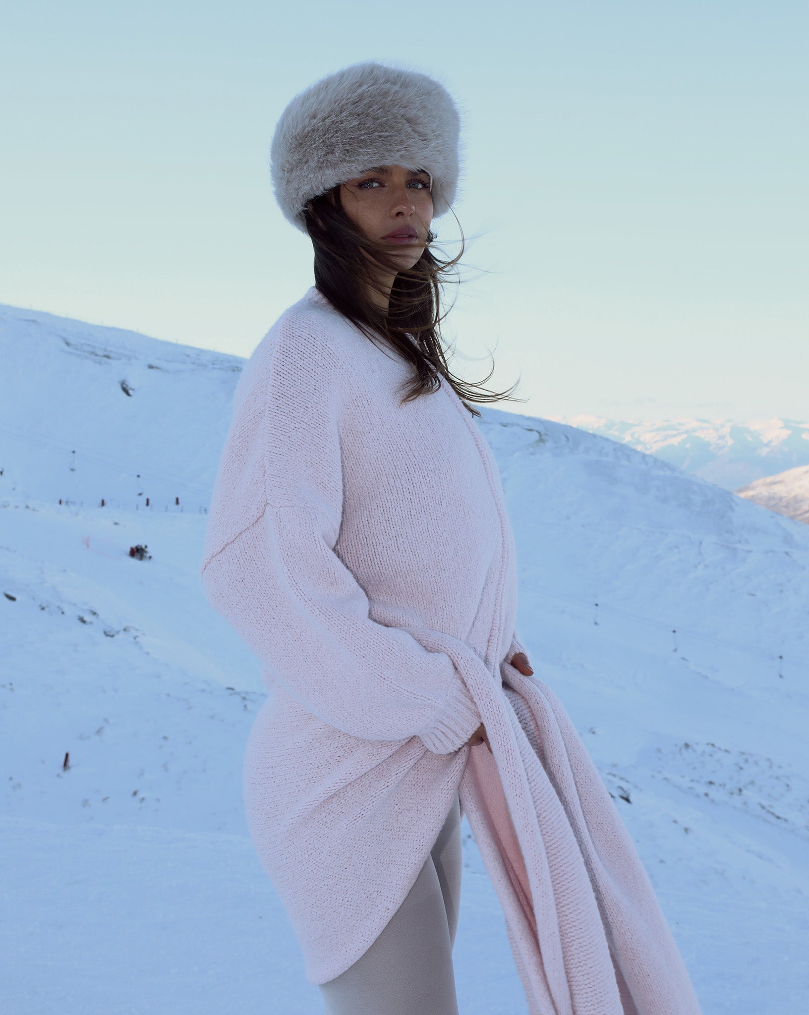 Elliot Knit Zip Jumper Pink