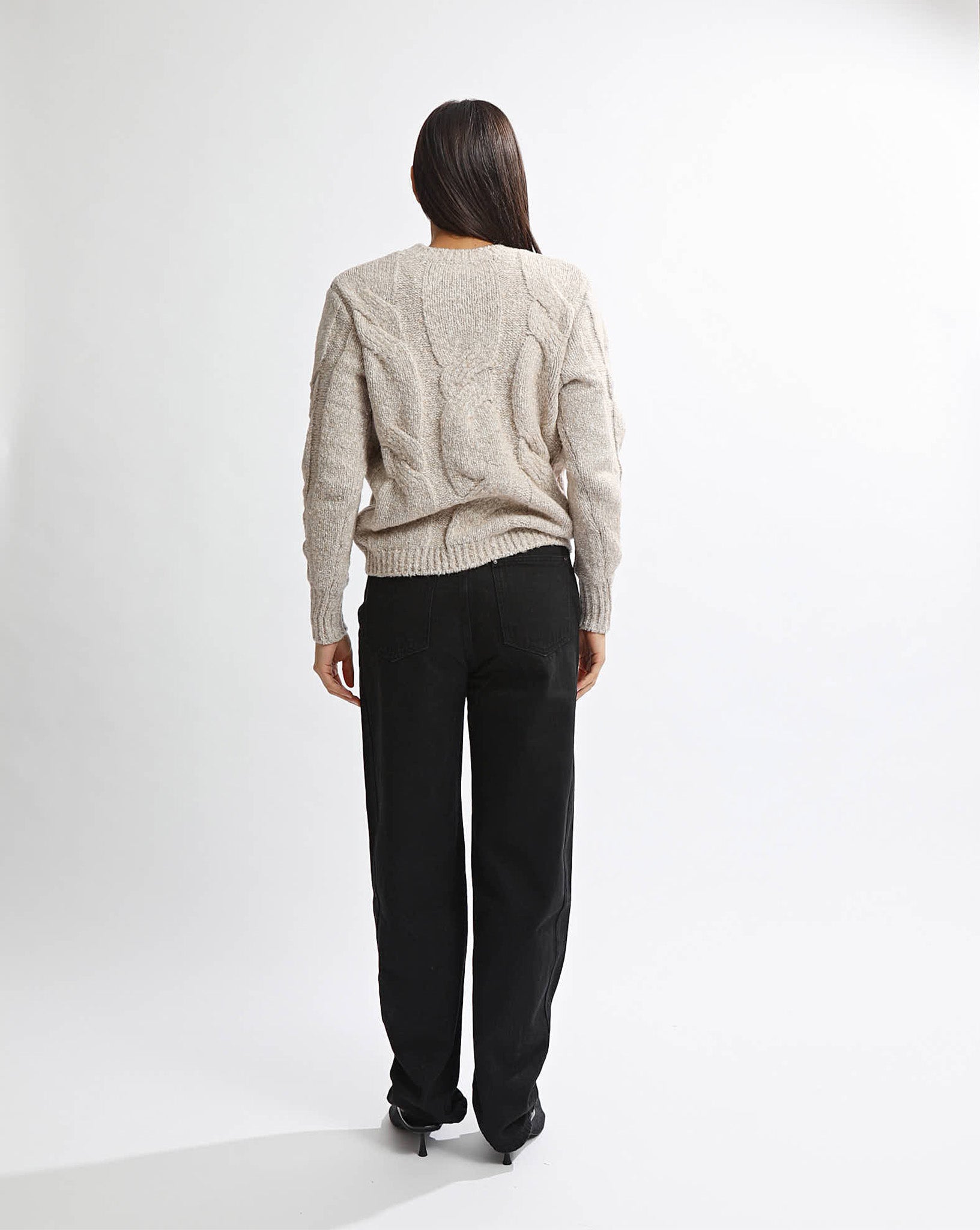 Bambi Knit Jumper Beige