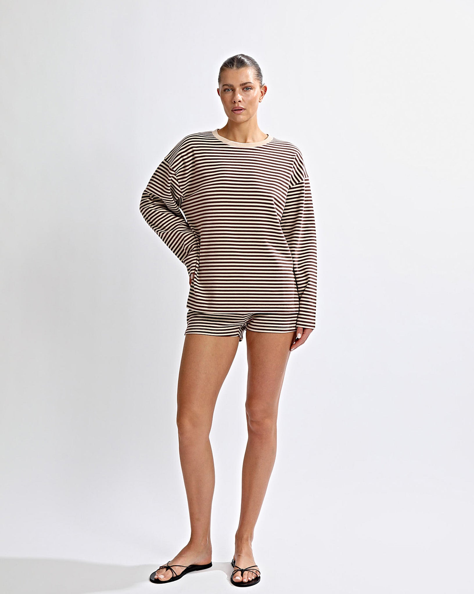 Milan Shorts Coffee/Cream