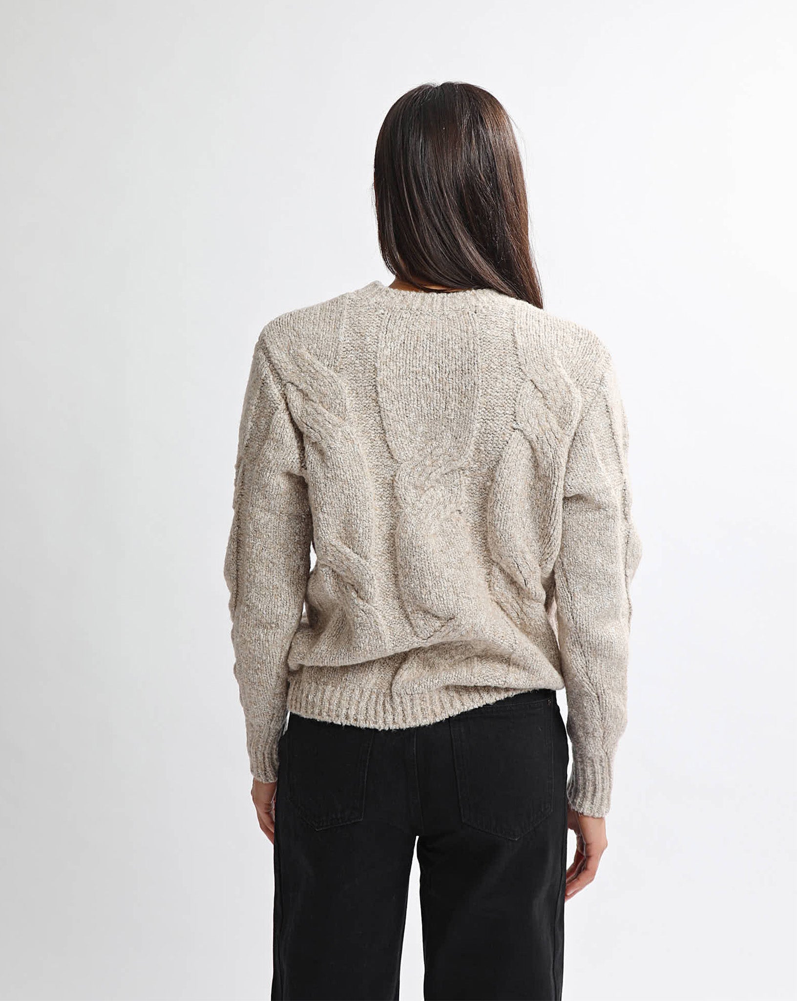 Bambi Knit Jumper Beige