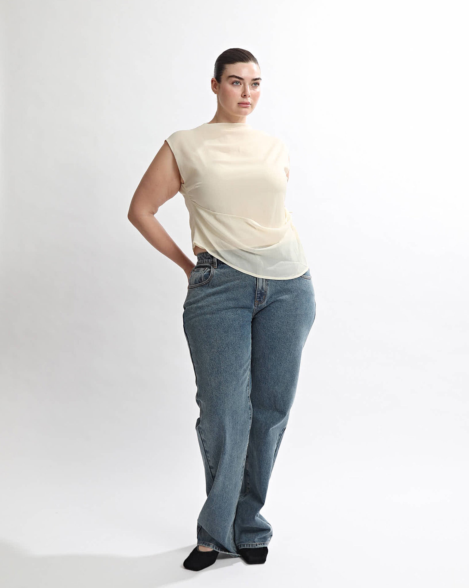 Kendal Top Pale Yellow