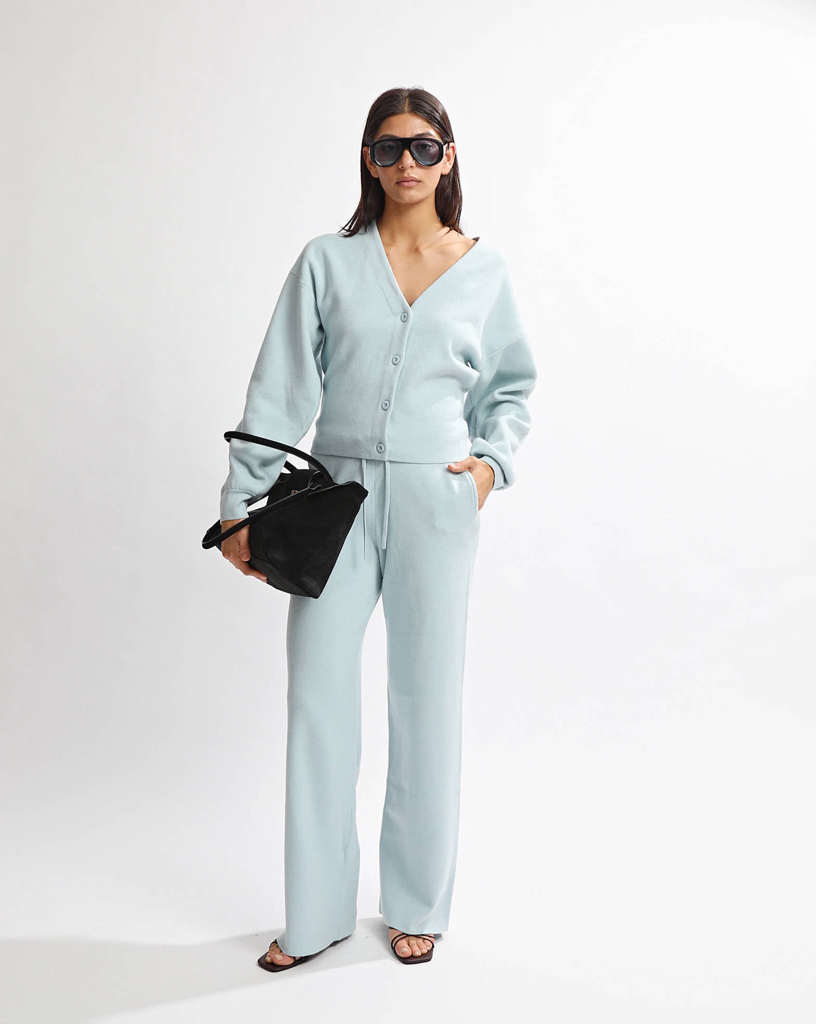 Dion Knit Cardigan Blue