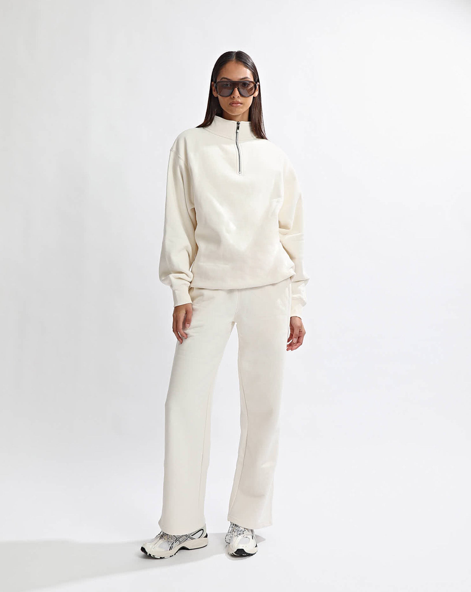 Alfie Zip Jumper Cream