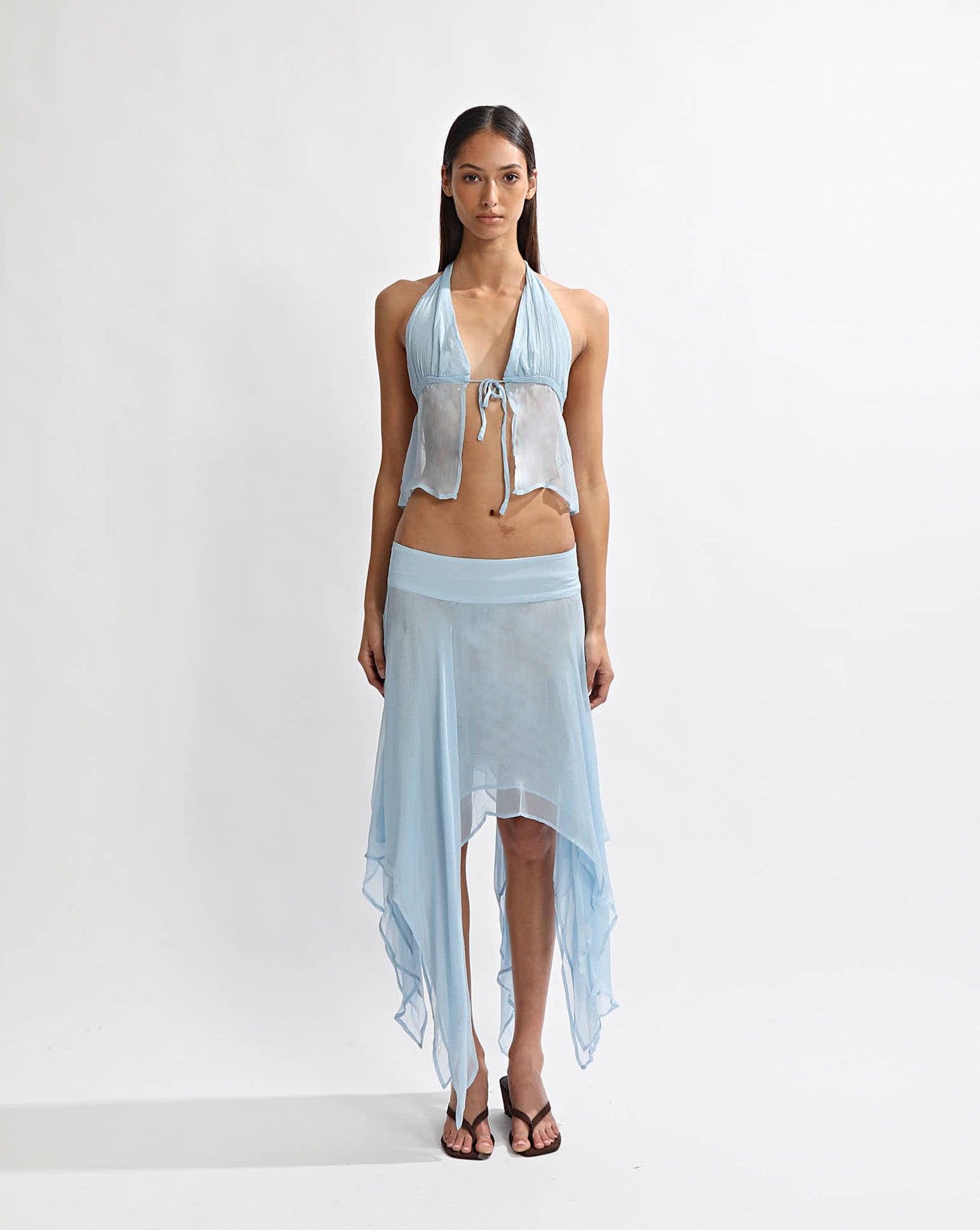 Suri Halter Top Light Blue