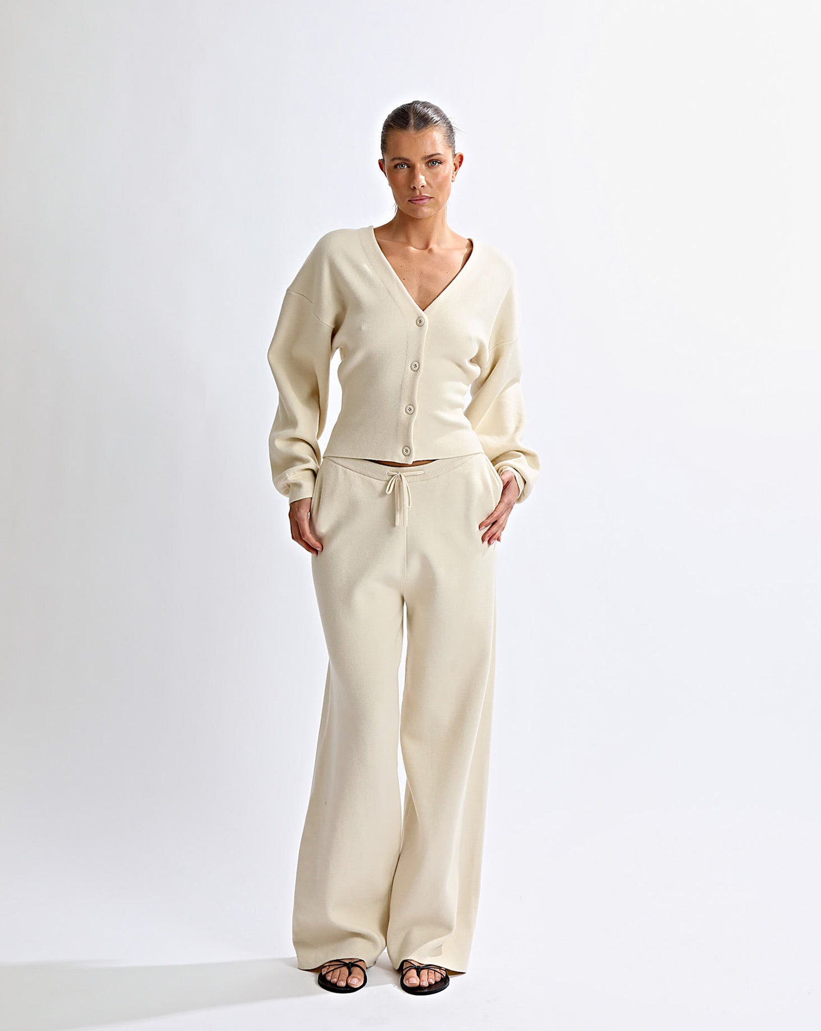 Dion Knit Cardigan Cream