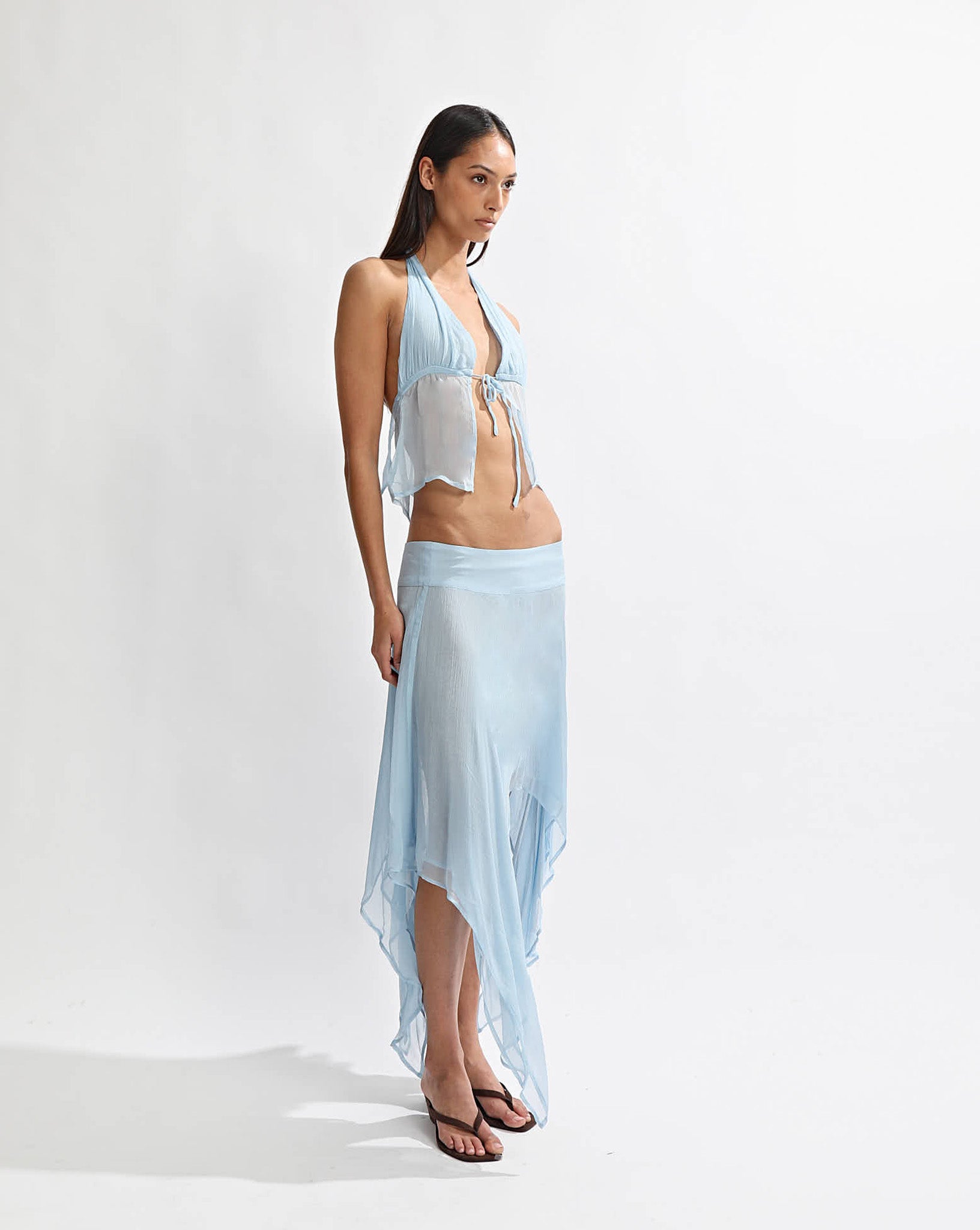 Suri Halter Top Light Blue