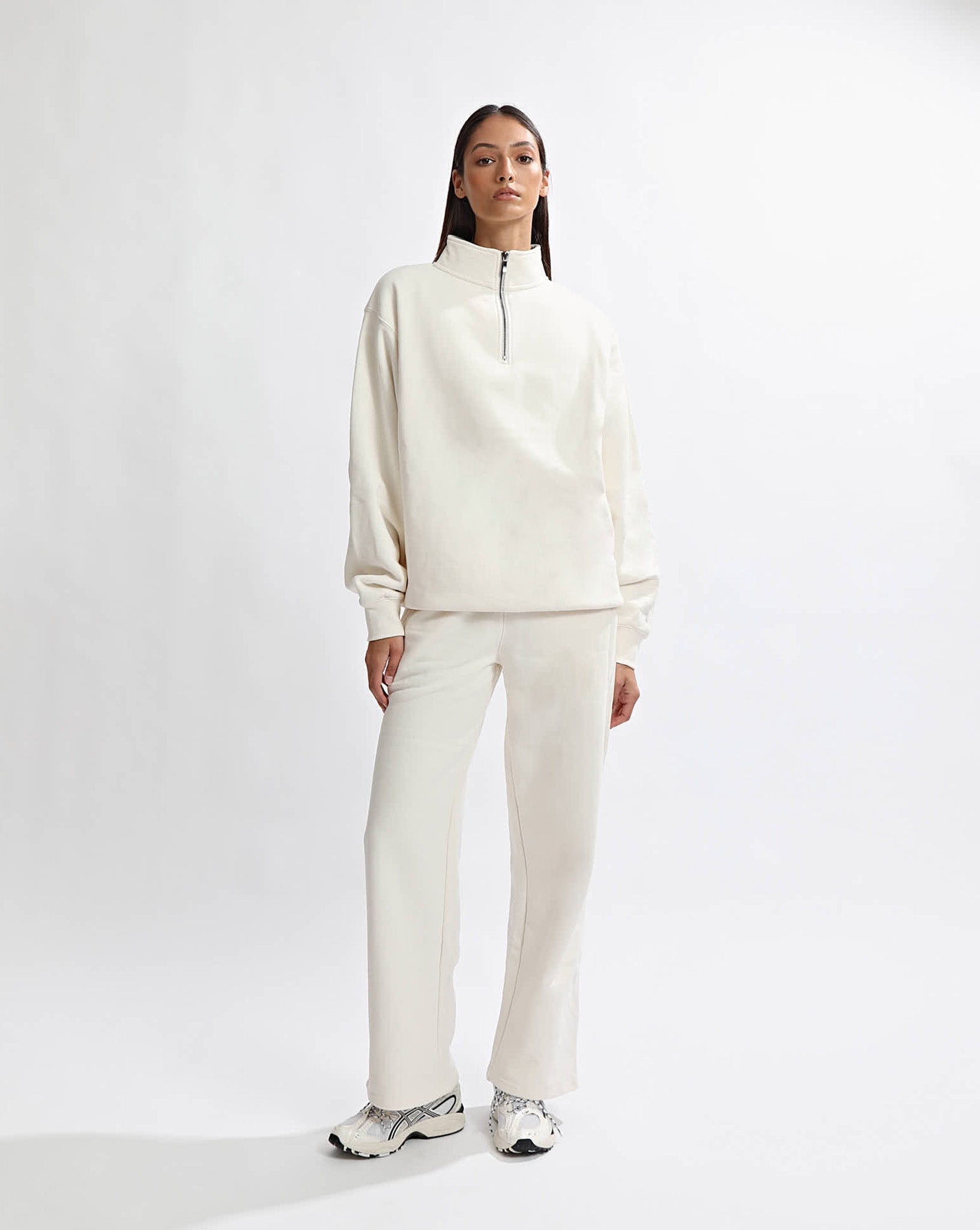 Alfie Zip Jumper Cream
