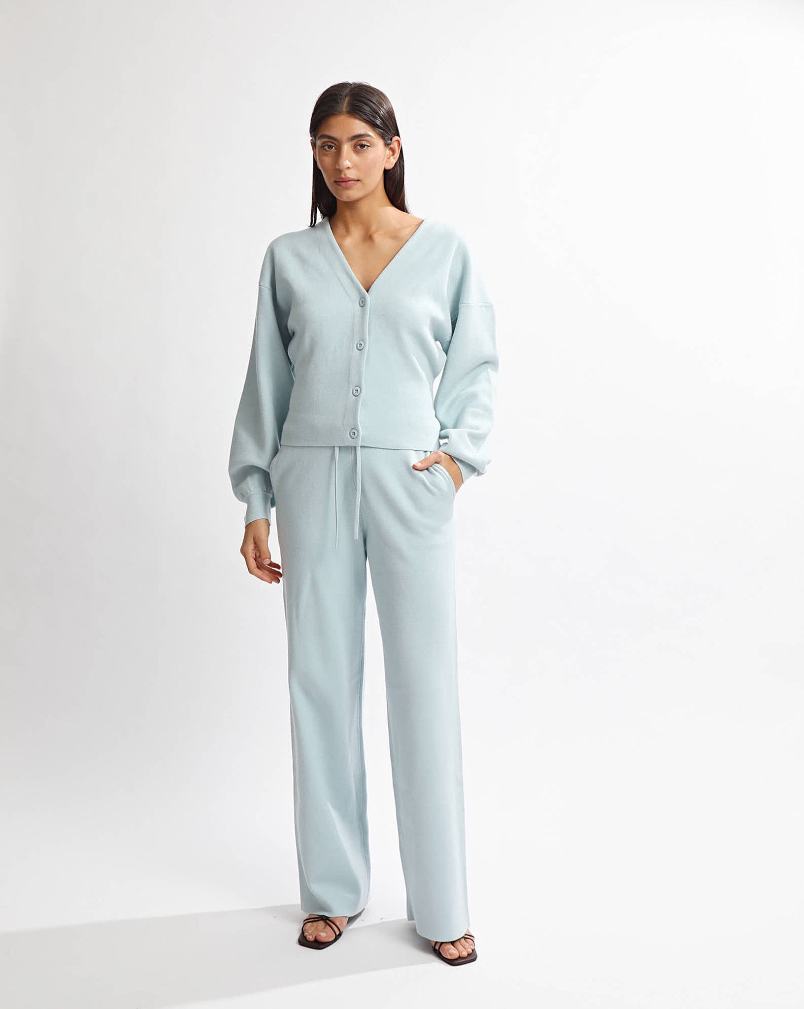 Dion Knit Cardigan Blue