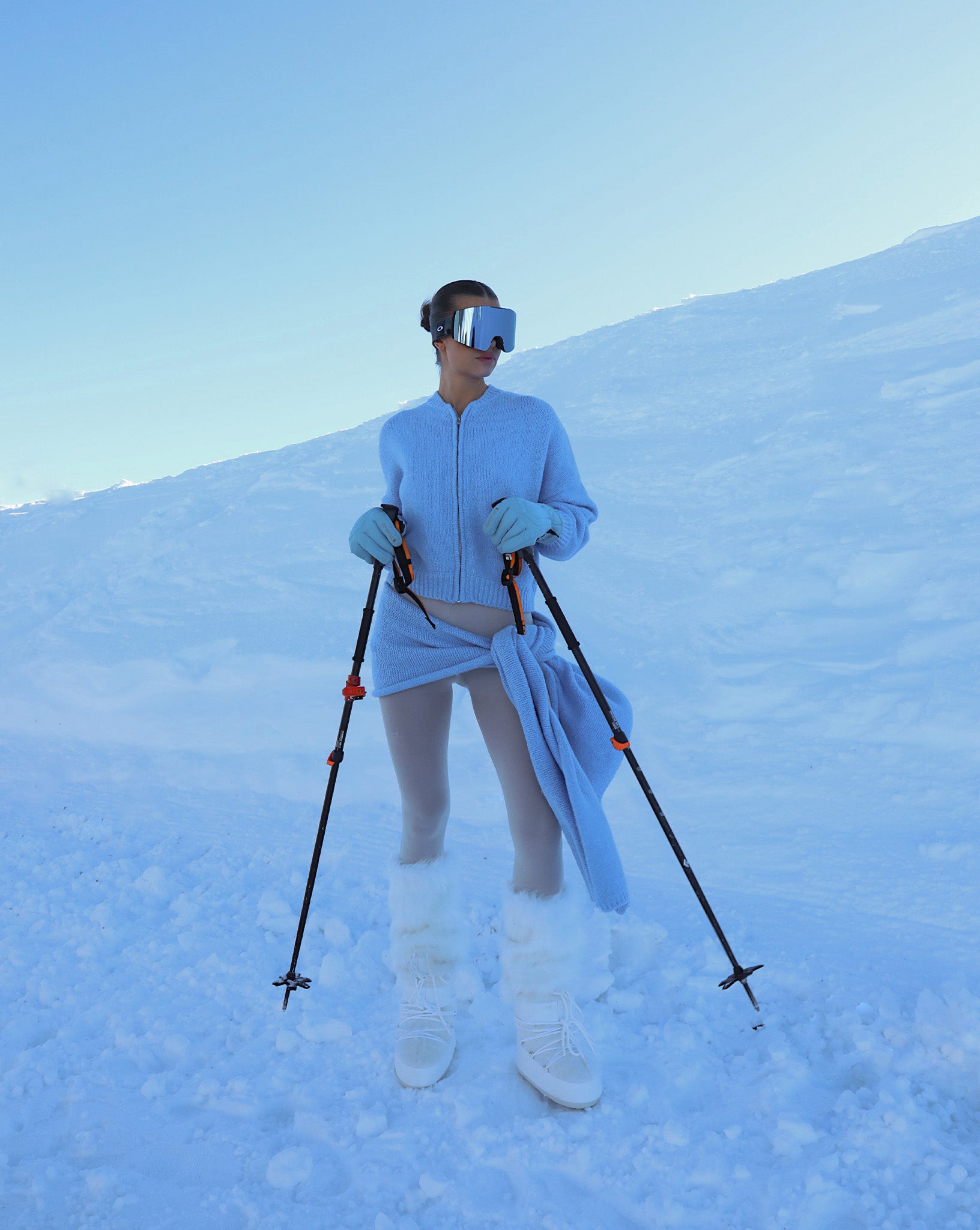 Elliot Knit Zip Jumper Blue